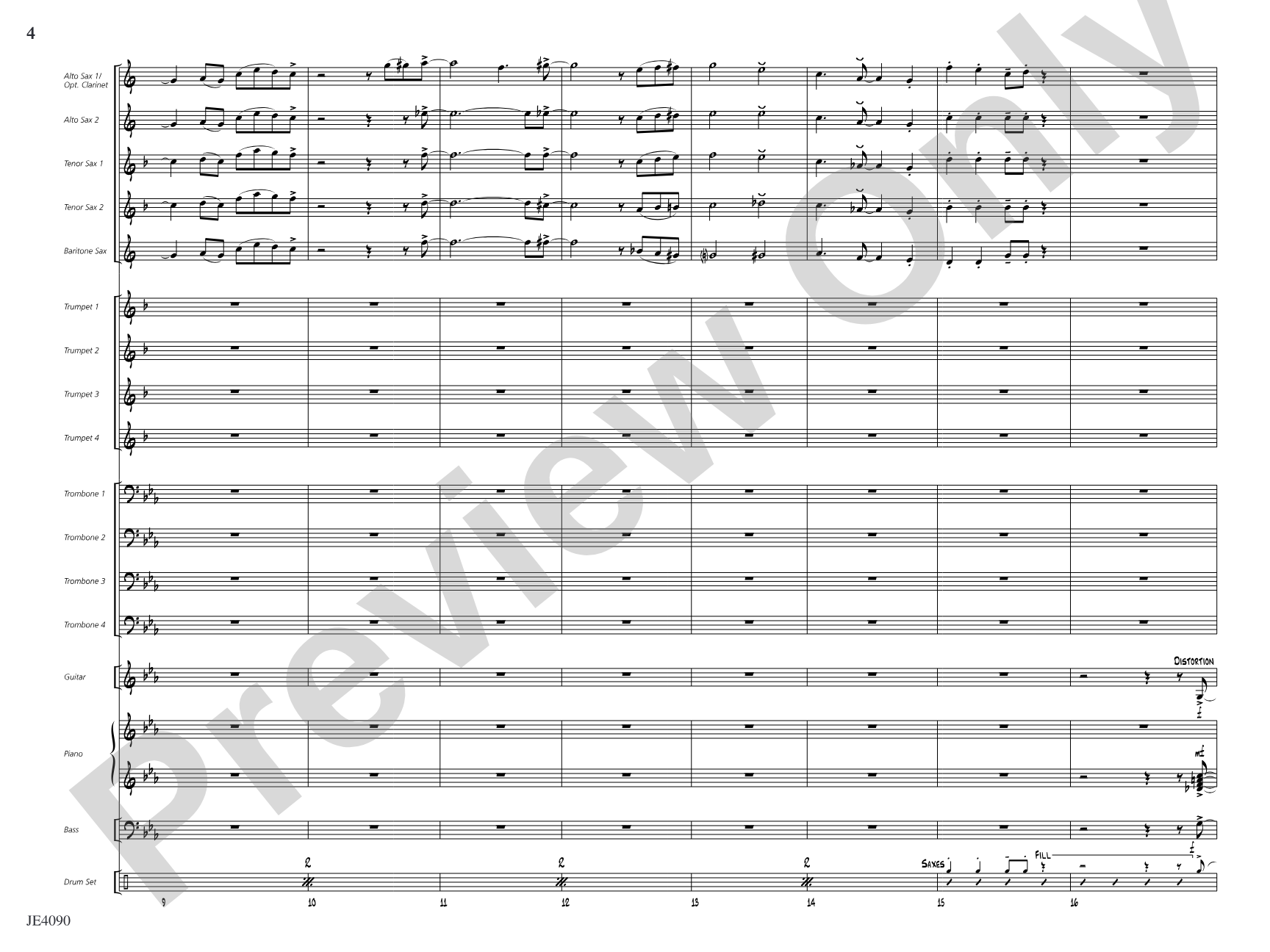 The Sermon: Jazz Ensemble Conductor Score & Parts