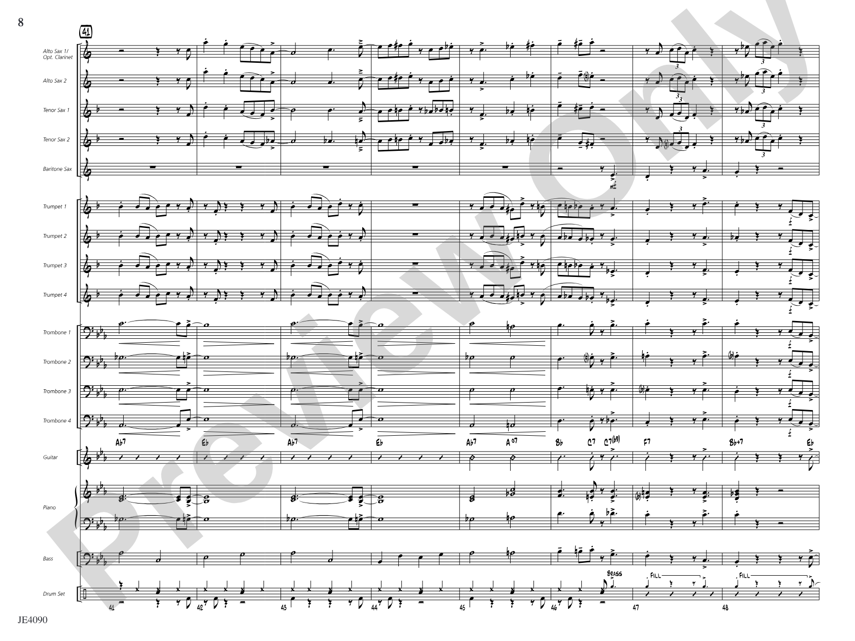 The Sermon: Jazz Ensemble Conductor Score & Parts