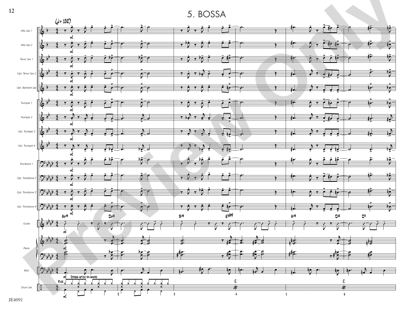 Warm-ups for Beginning Jazz Ensemble: Jazz Ensemble Conductor Score & Parts