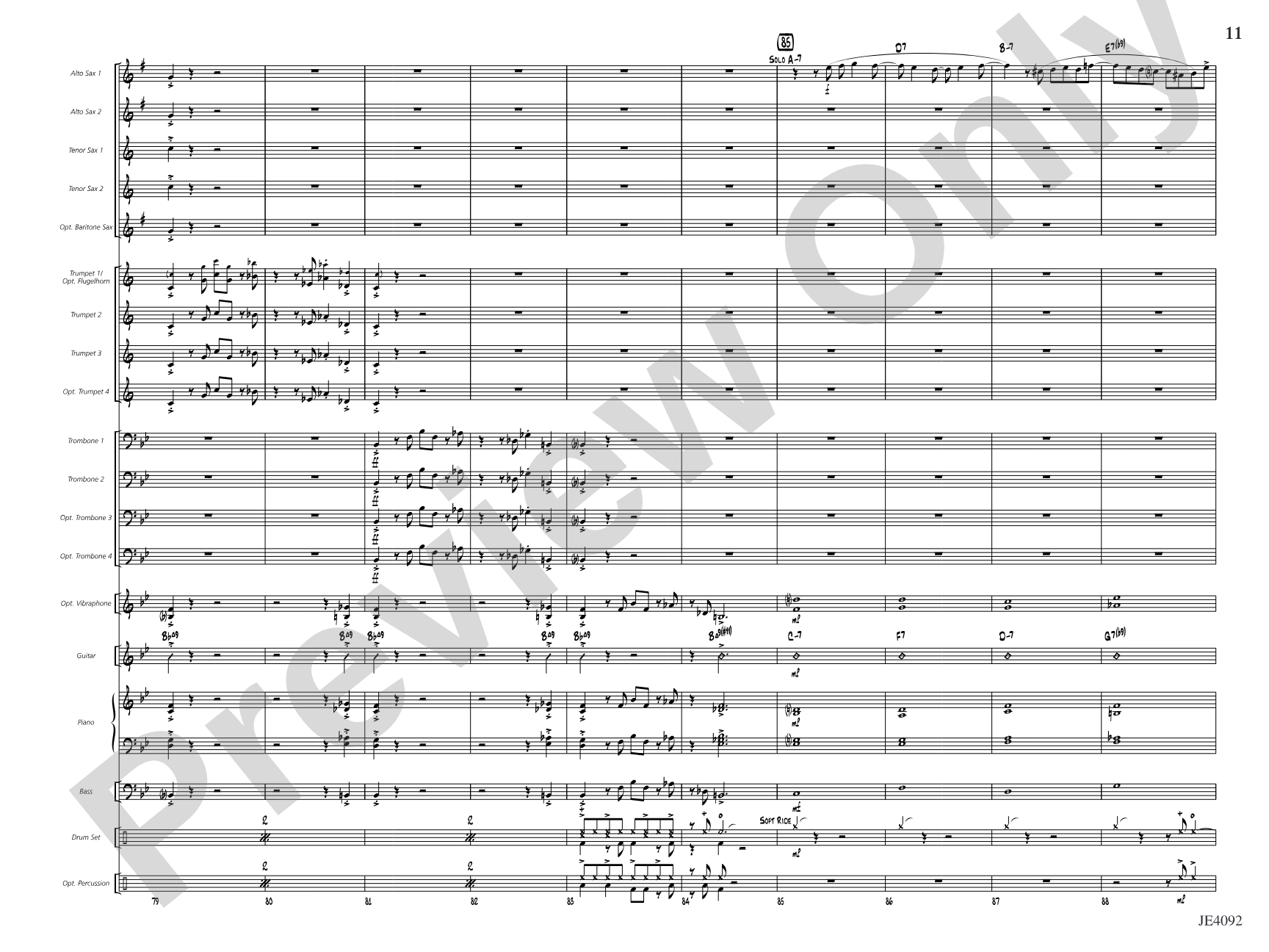 Carnaval: Jazz Ensemble Conductor Score & Parts