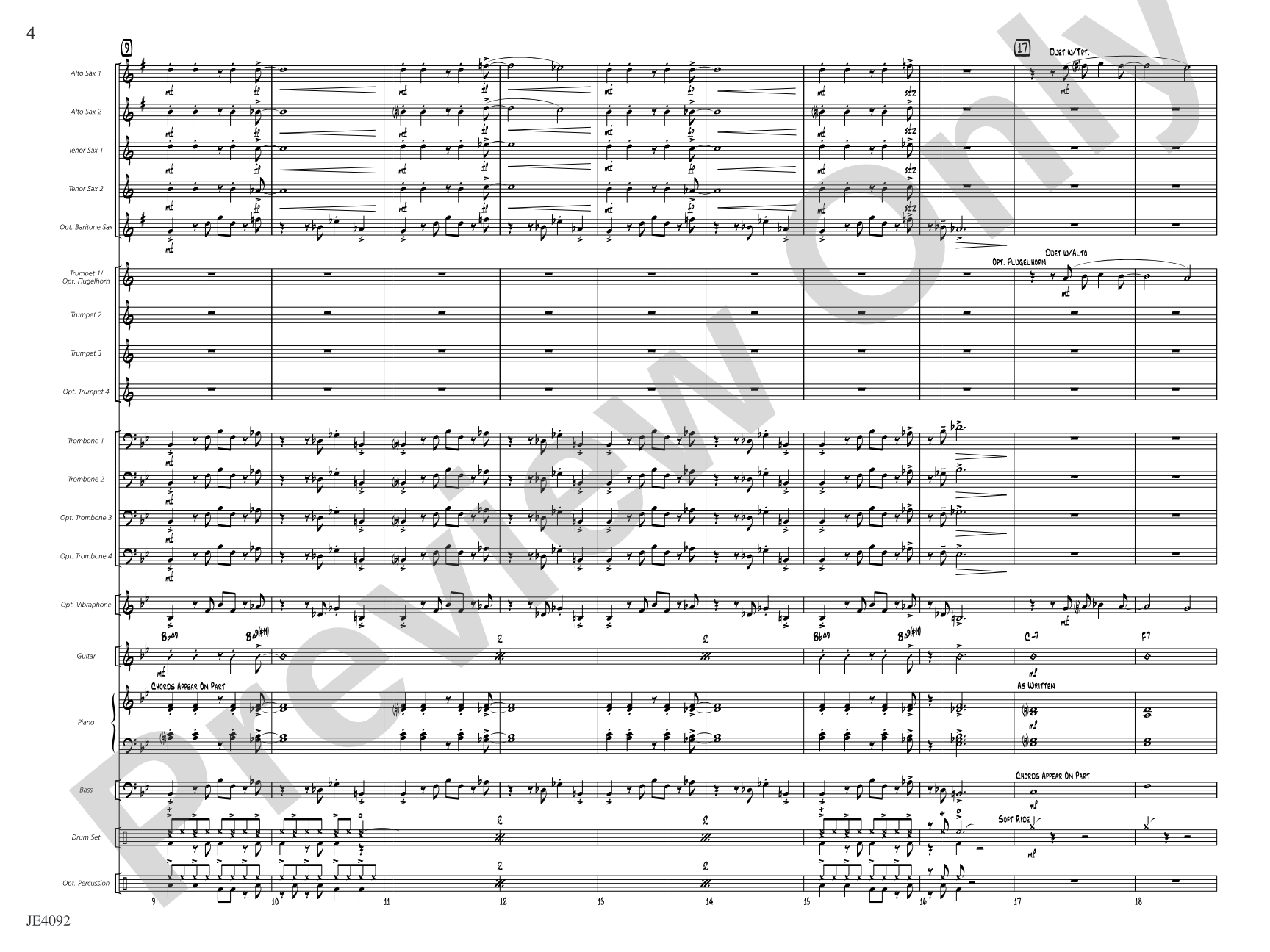 Carnaval: Jazz Ensemble Conductor Score & Parts