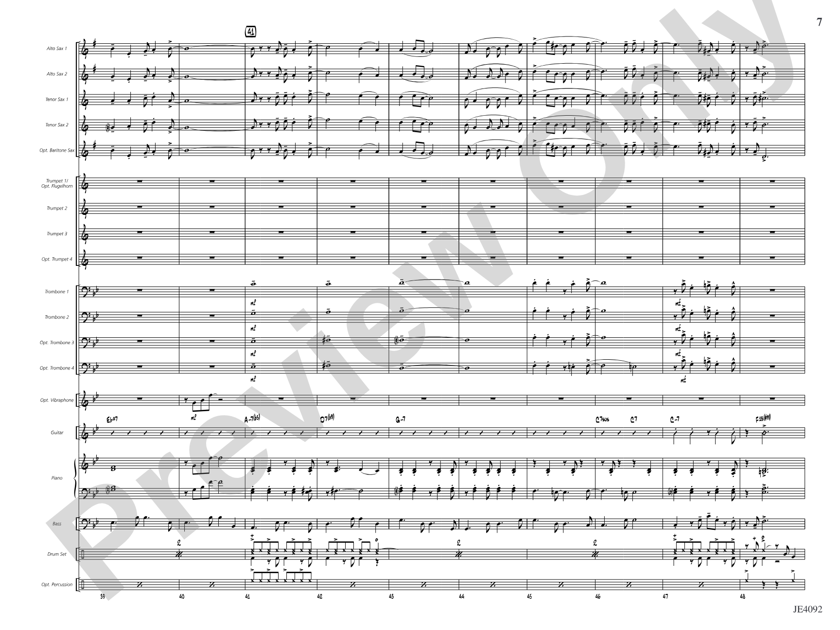 Carnaval: Jazz Ensemble Conductor Score & Parts