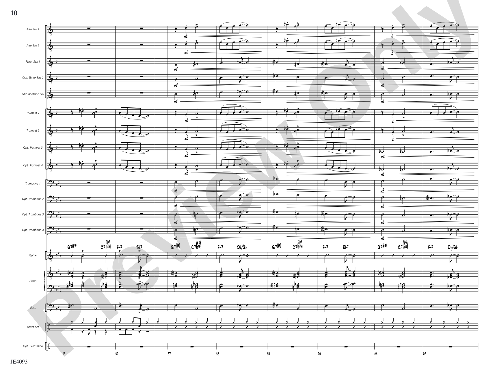 Pshaw: Jazz Ensemble Conductor Score & Parts
