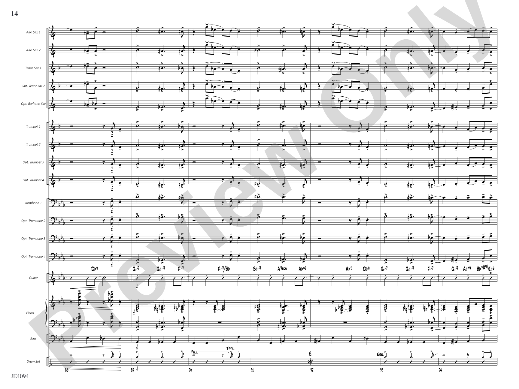 Riddle in Swing: Jazz Ensemble Conductor Score & Parts
