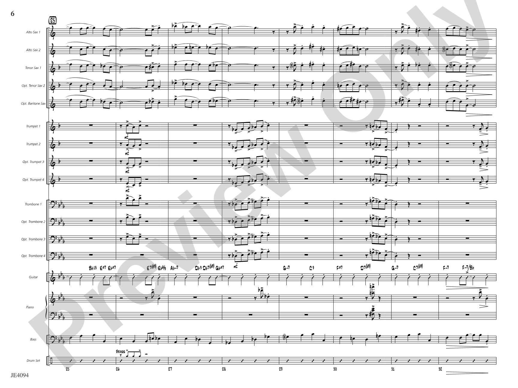 Riddle in Swing: Jazz Ensemble Conductor Score & Parts