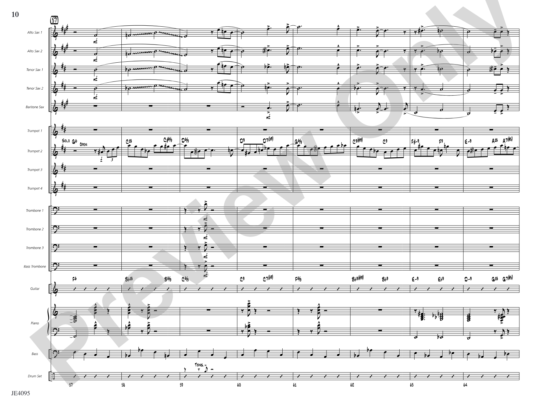 Both Hands Swingin': Jazz Ensemble Conductor Score & Parts