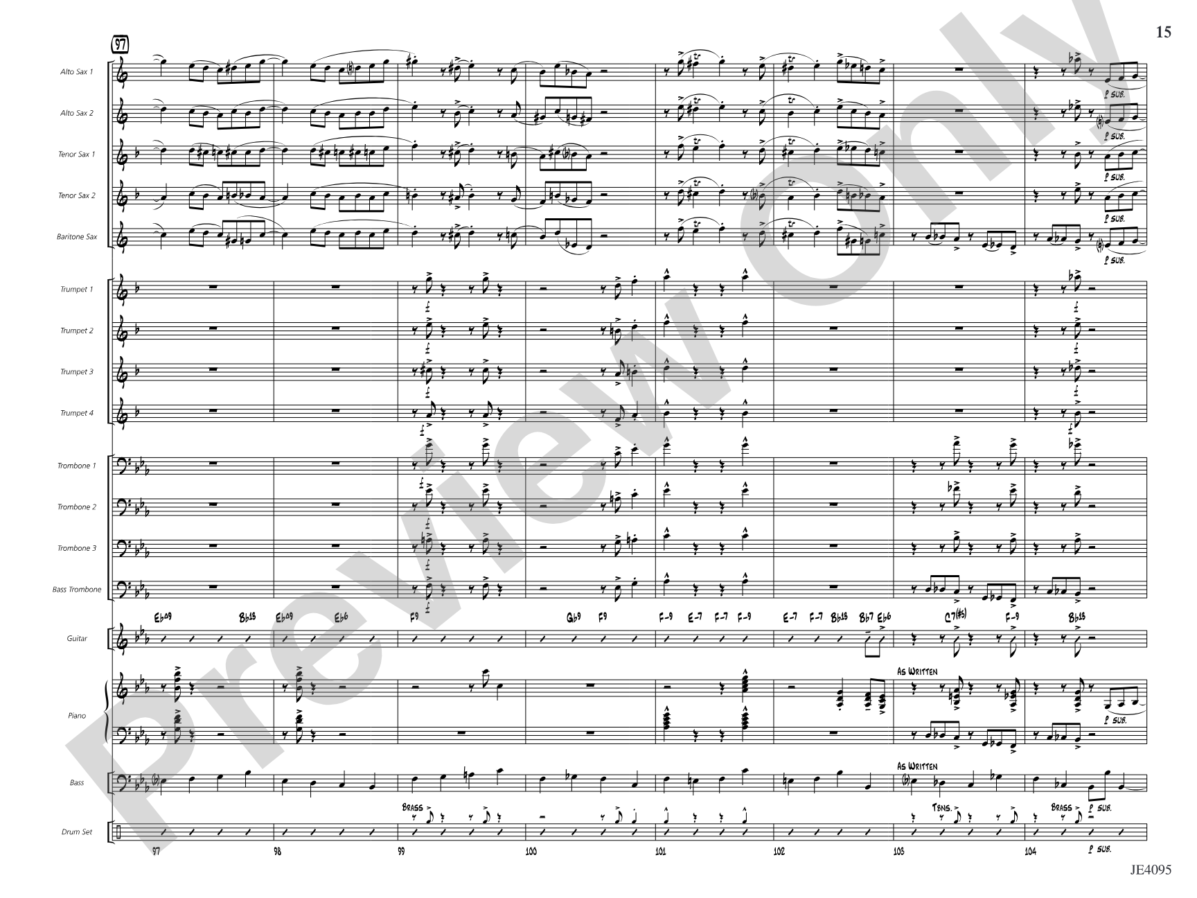Both Hands Swingin': Jazz Ensemble Conductor Score & Parts