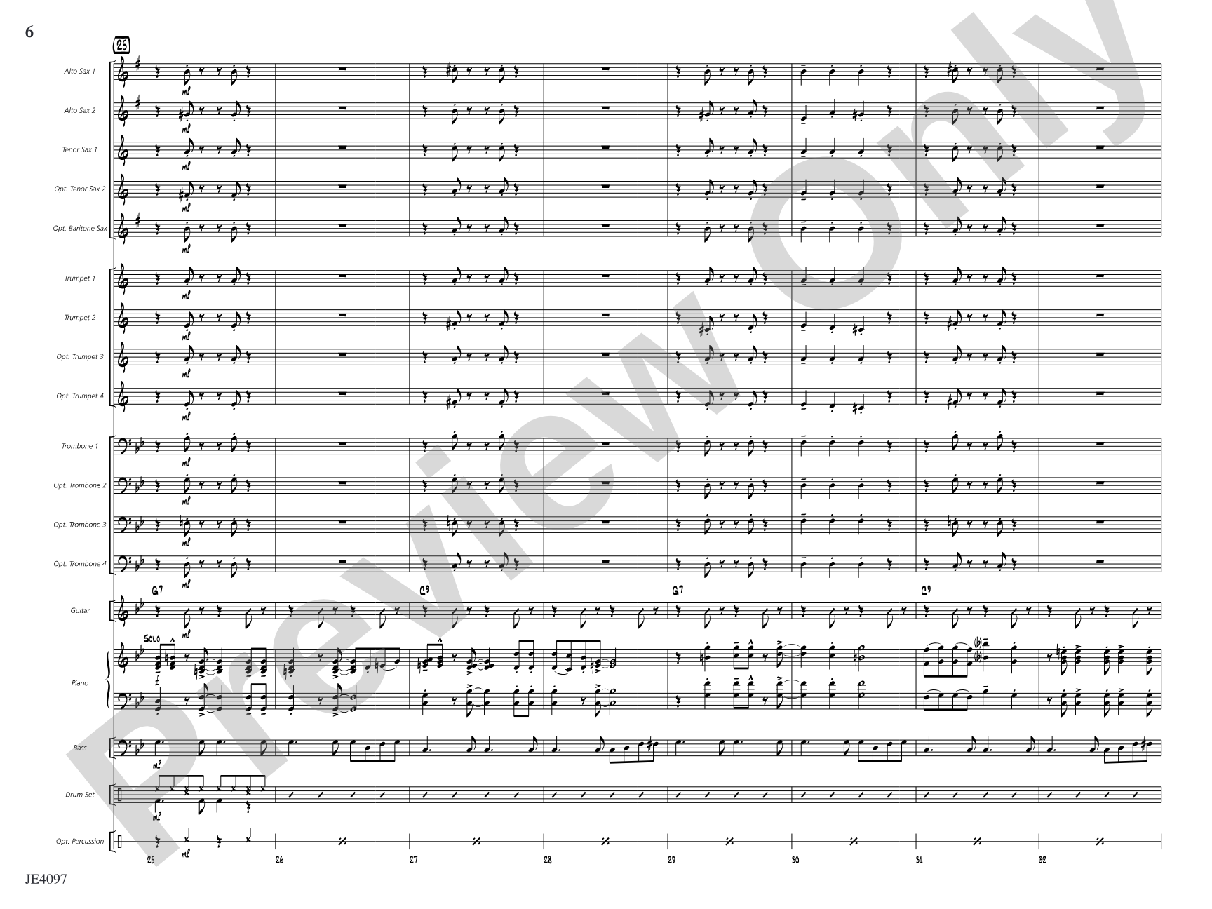 Wade in the Water: Jazz Ensemble Conductor Score & Parts