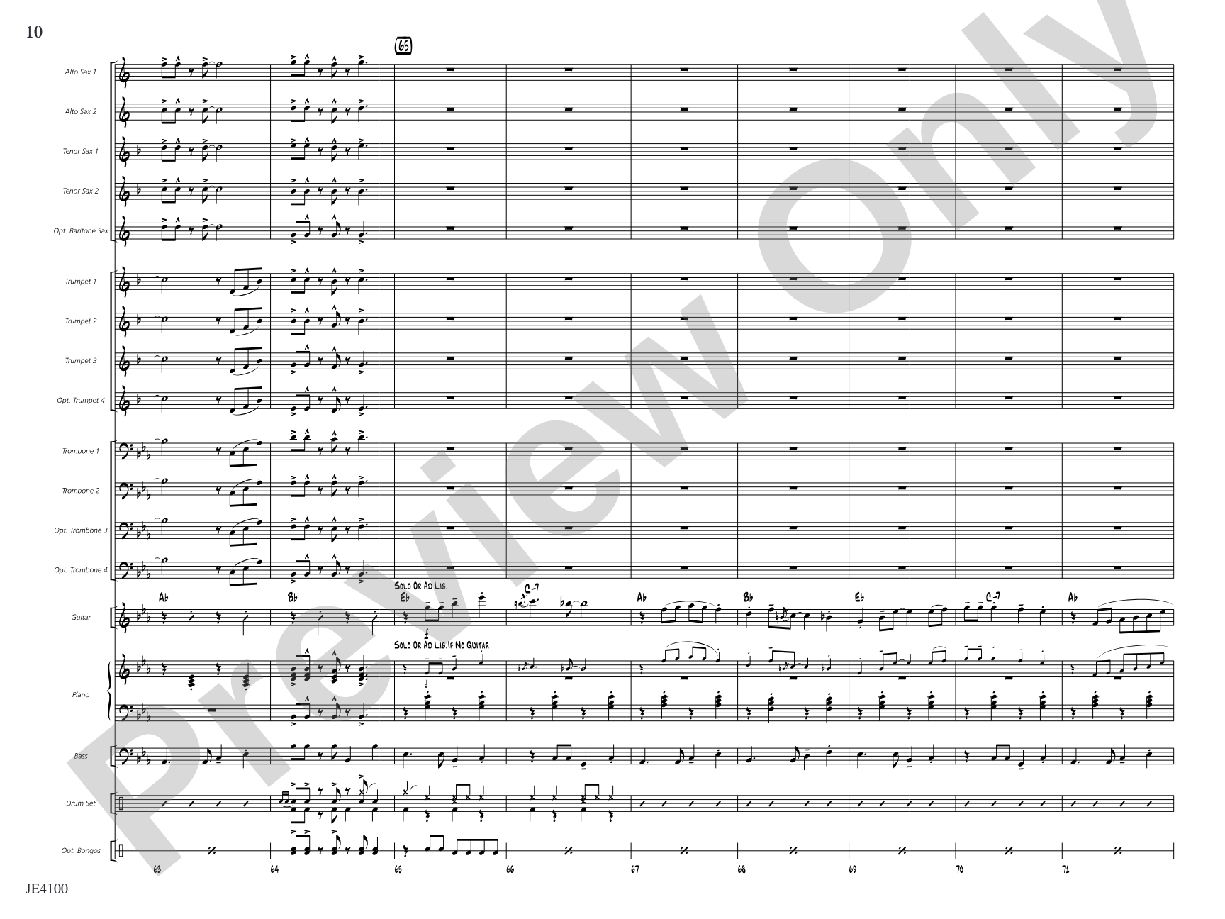 Everything's Irie: Jazz Ensemble Conductor Score & Parts