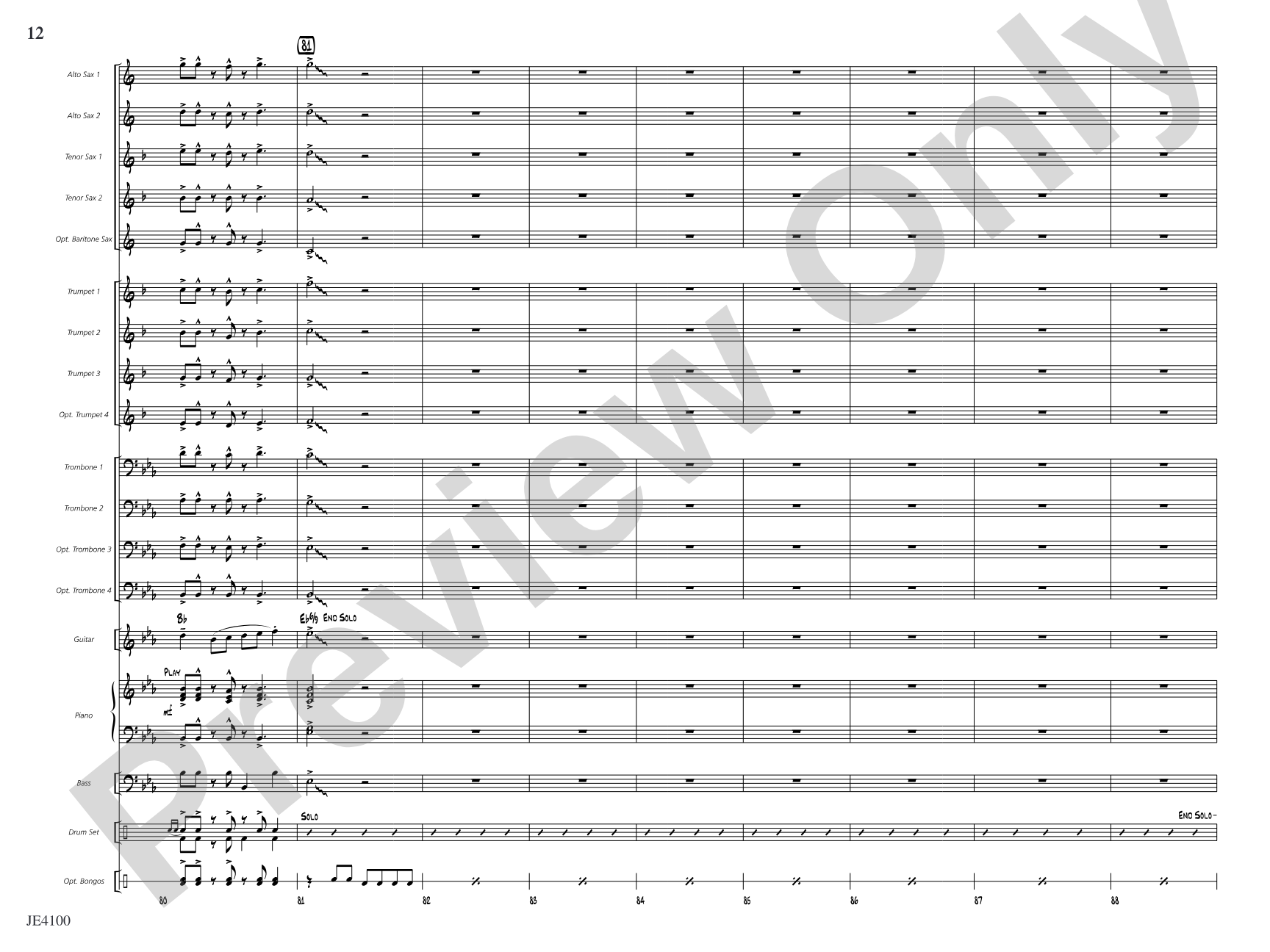 Everything's Irie: Jazz Ensemble Conductor Score & Parts