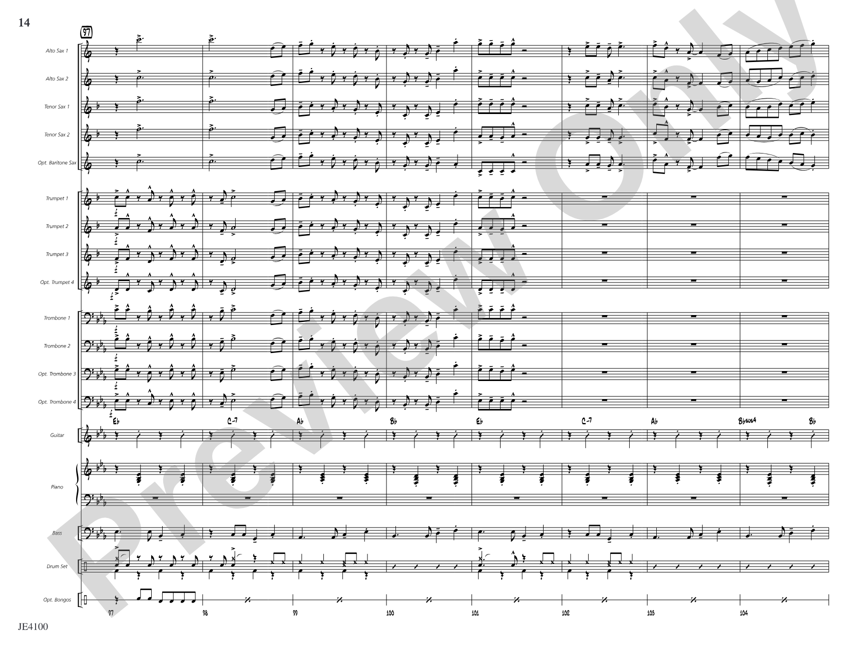 Everything's Irie: Jazz Ensemble Conductor Score & Parts