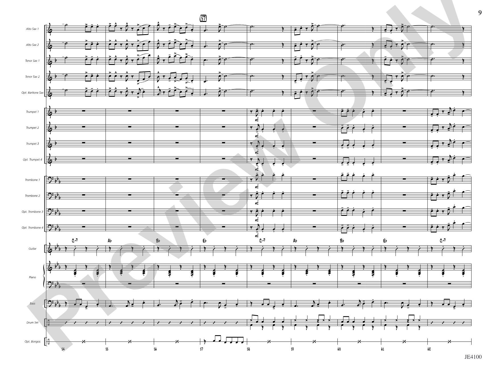 Everything's Irie: Jazz Ensemble Conductor Score & Parts