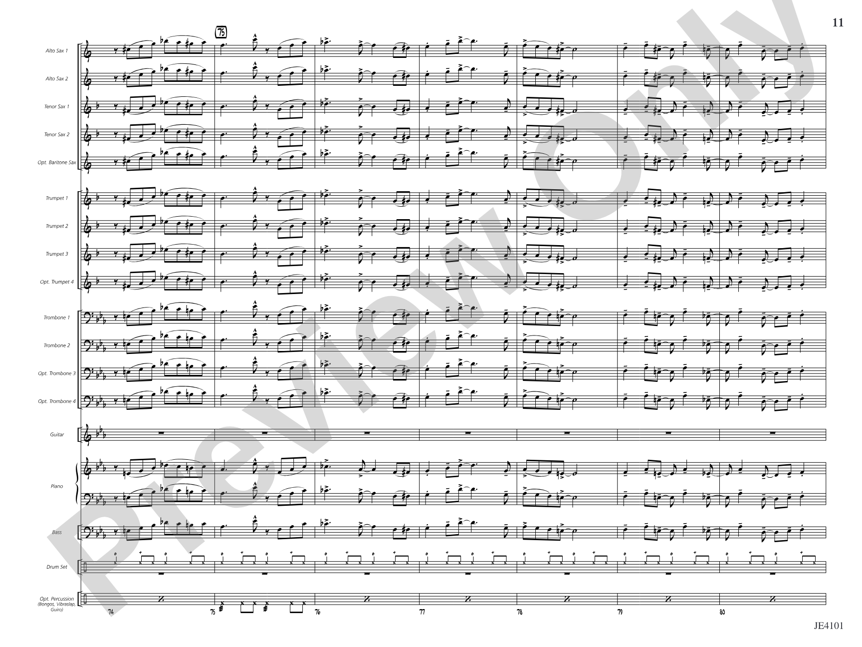 Mambo Jambo: Jazz Ensemble Conductor Score & Parts