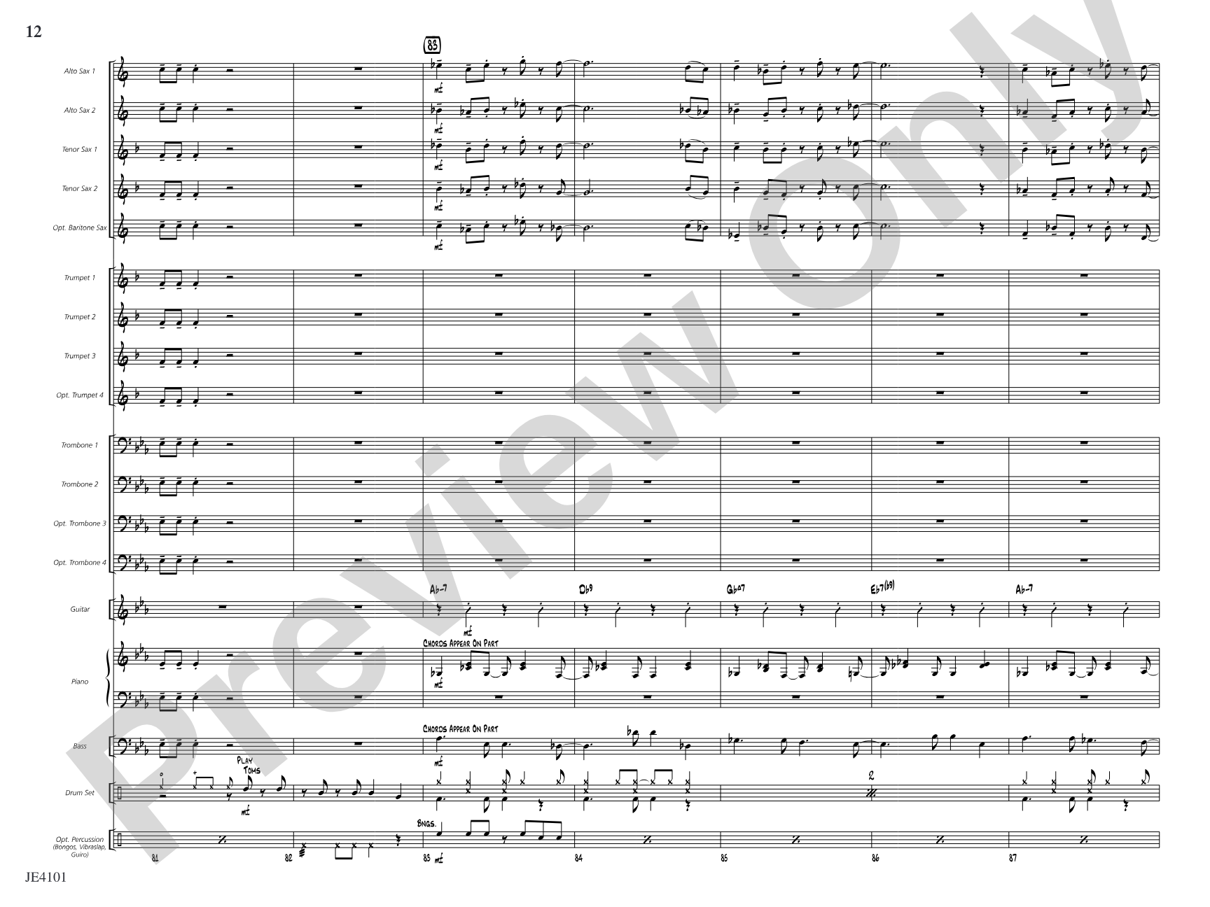 Mambo Jambo: Jazz Ensemble Conductor Score & Parts