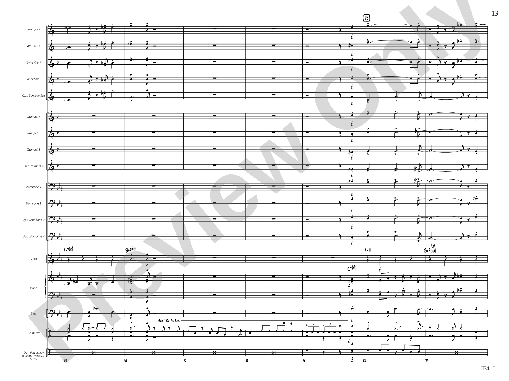 Mambo Jambo: Jazz Ensemble Conductor Score & Parts