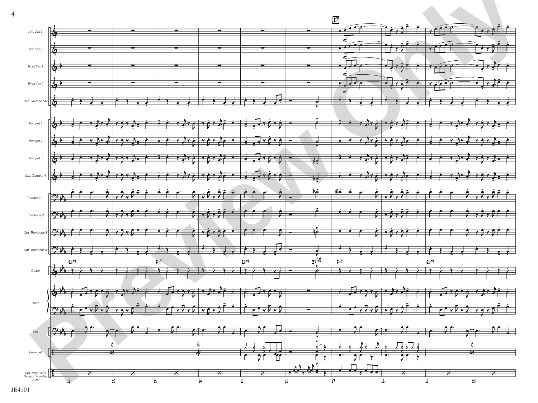 Mambo Jambo: Jazz Ensemble Conductor Score & Parts