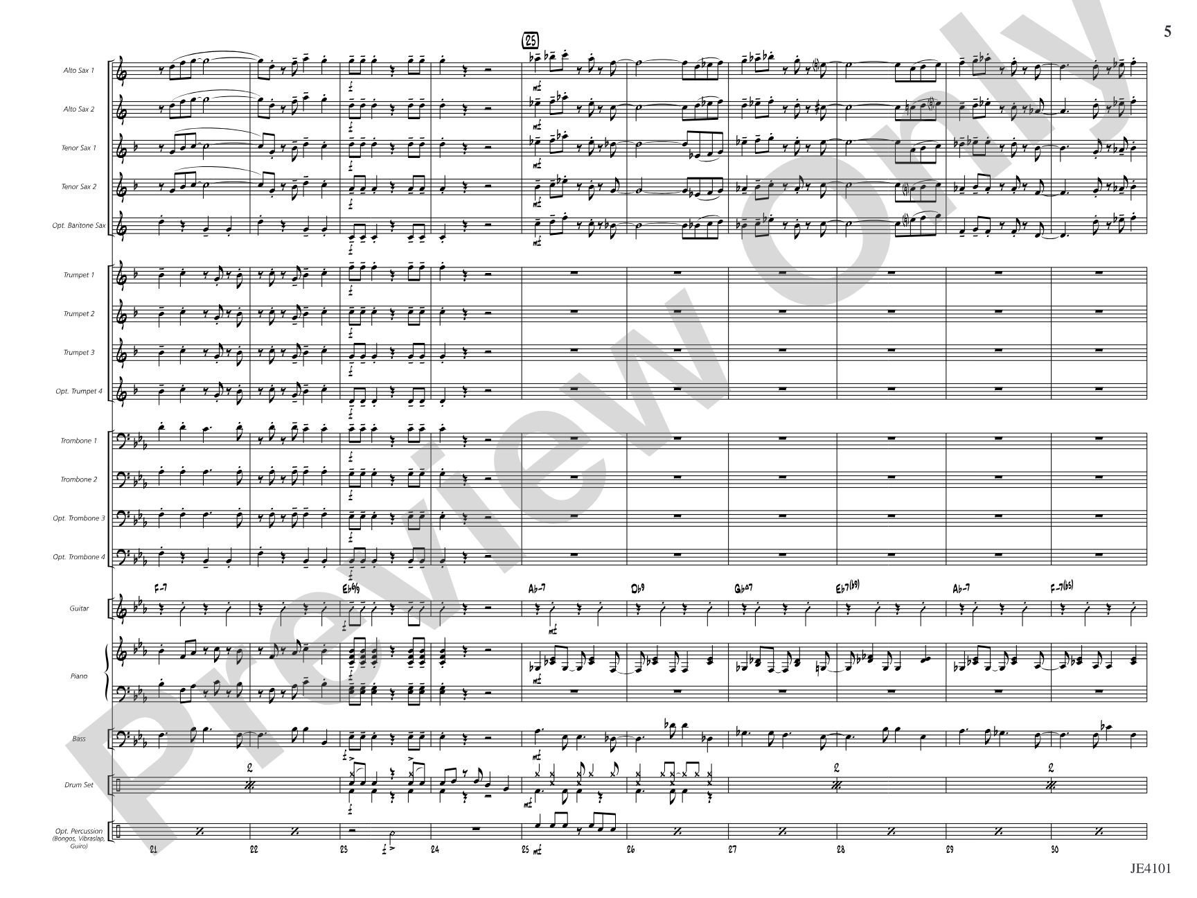 Mambo Jambo: Jazz Ensemble Conductor Score & Parts