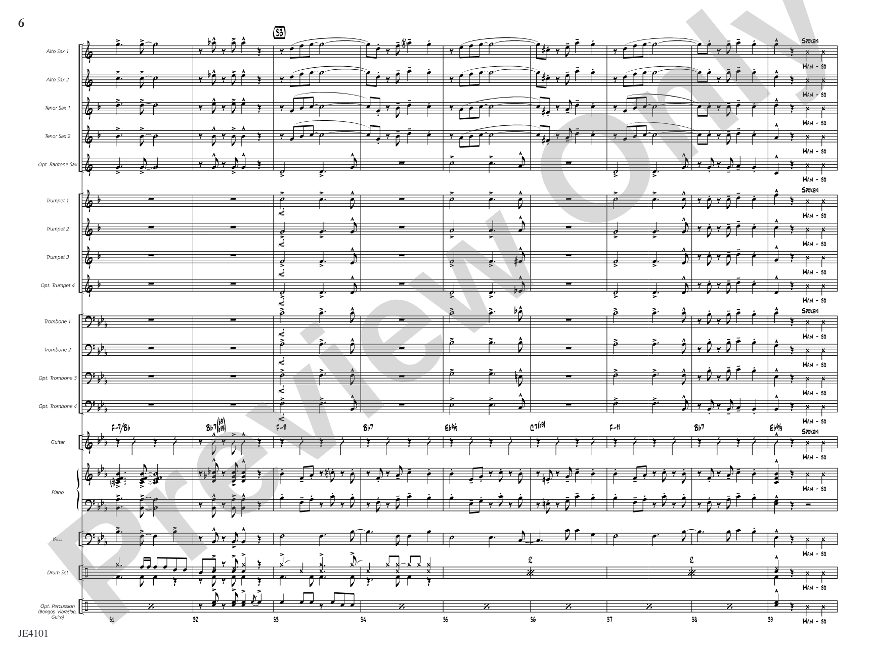 Mambo Jambo: Jazz Ensemble Conductor Score & Parts