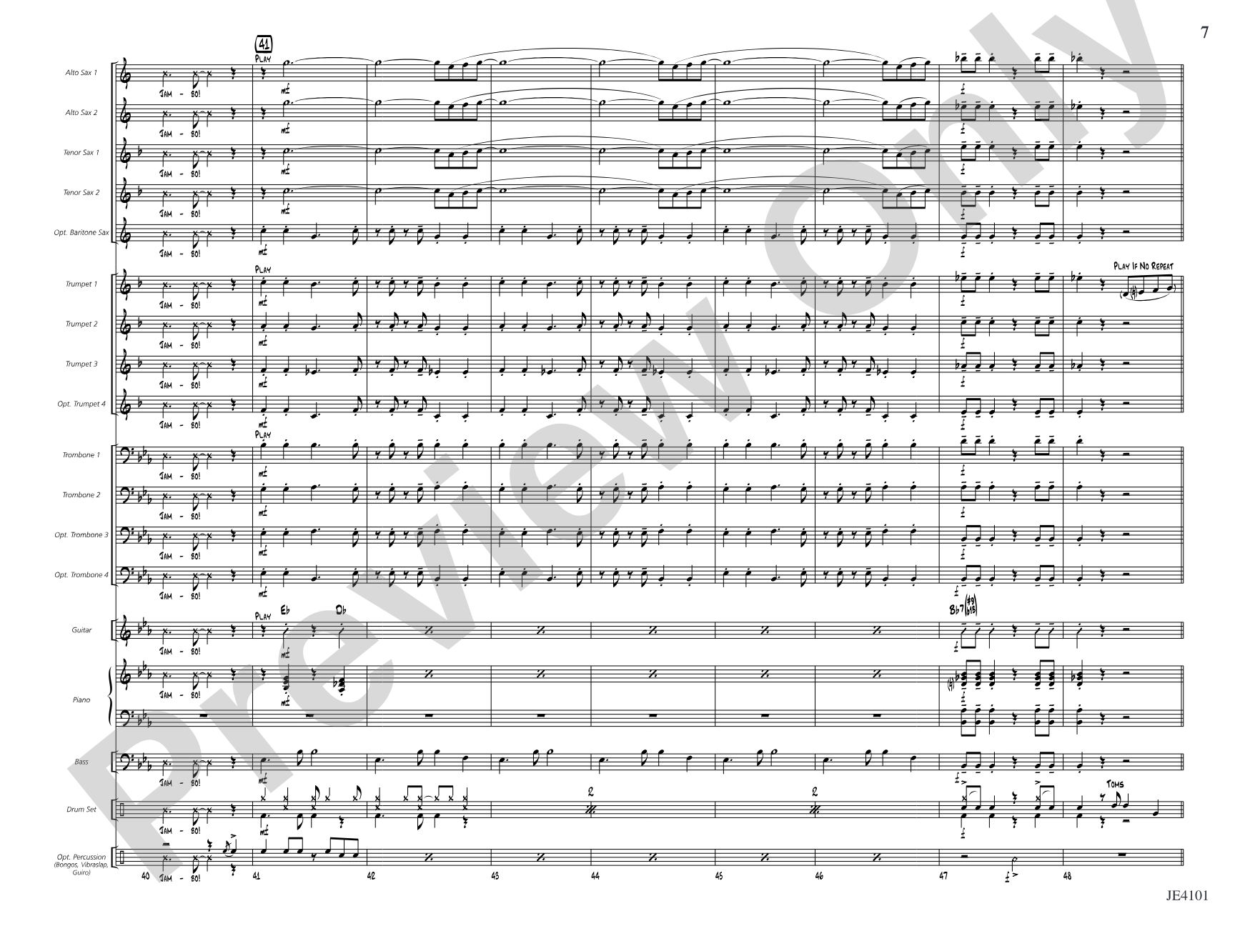 Mambo Jambo: Jazz Ensemble Conductor Score & Parts