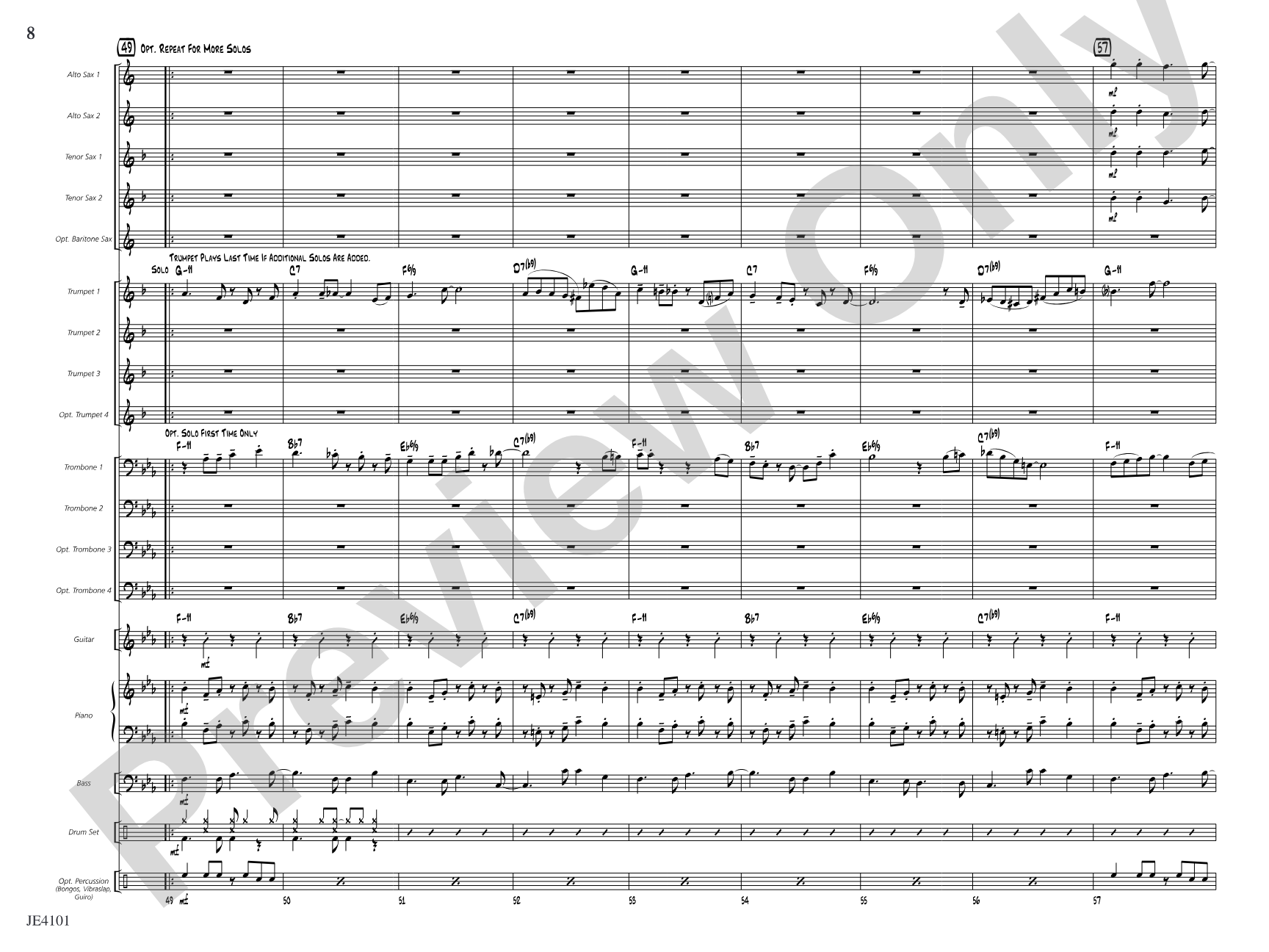 Mambo Jambo: Jazz Ensemble Conductor Score & Parts