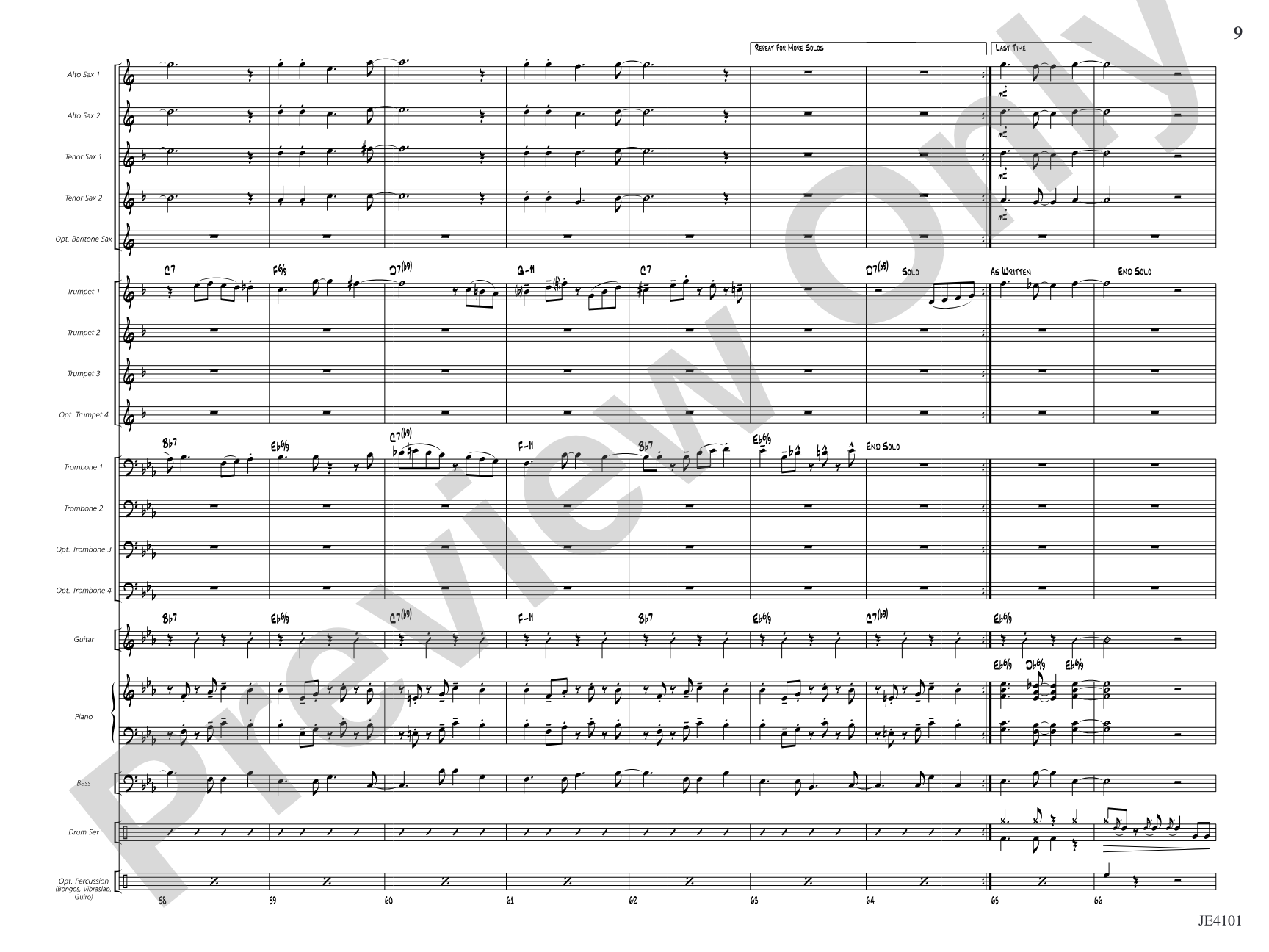 Mambo Jambo: Jazz Ensemble Conductor Score & Parts