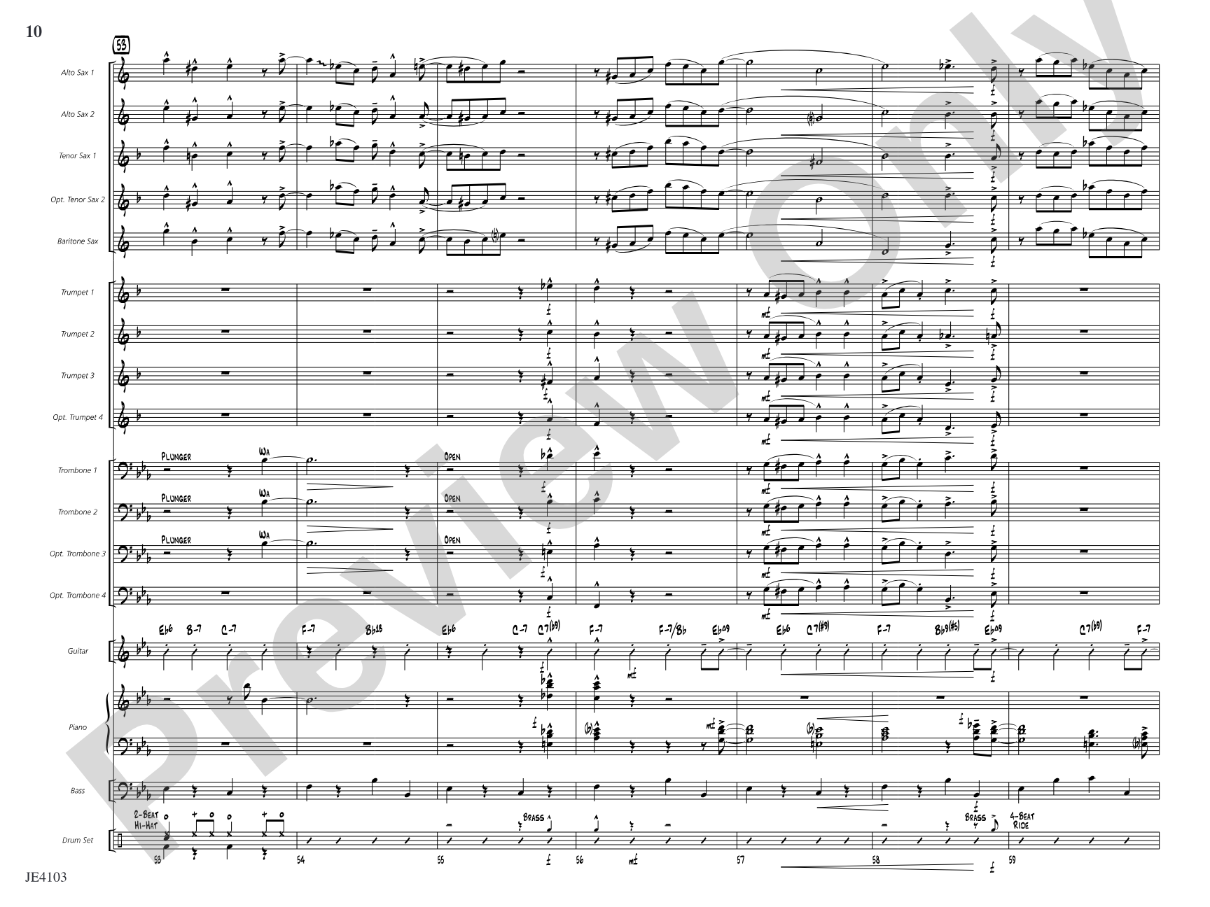 Swing Spoken Here: Jazz Ensemble Conductor Score & Parts