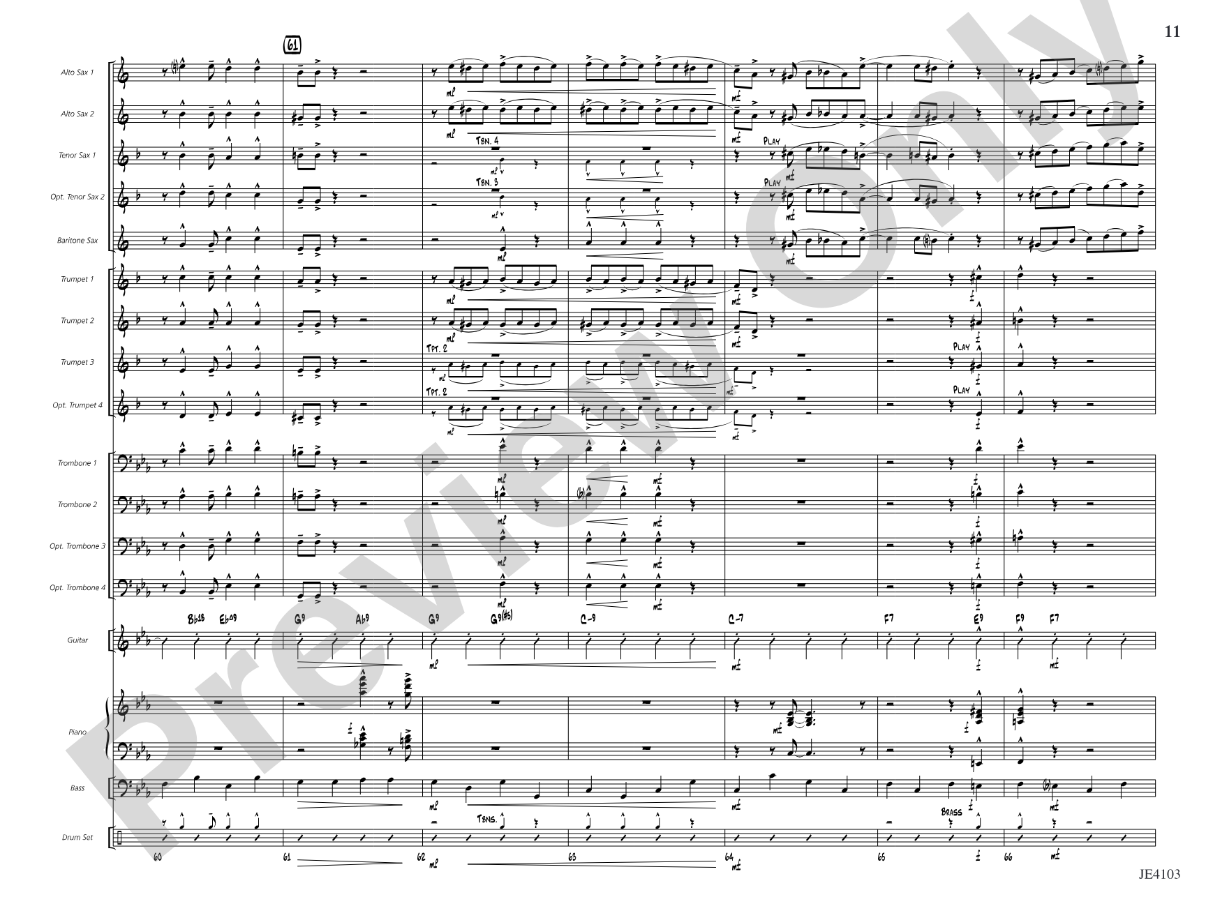 Swing Spoken Here: Jazz Ensemble Conductor Score & Parts
