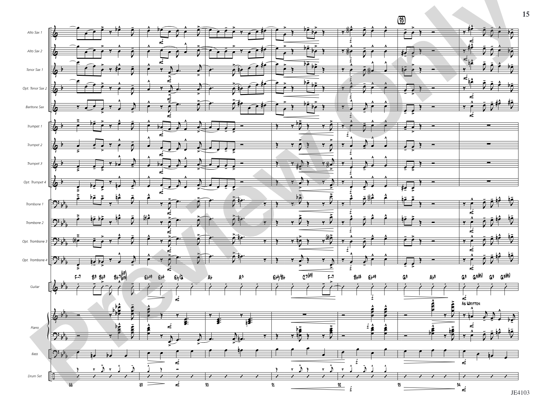 Swing Spoken Here: Jazz Ensemble Conductor Score & Parts