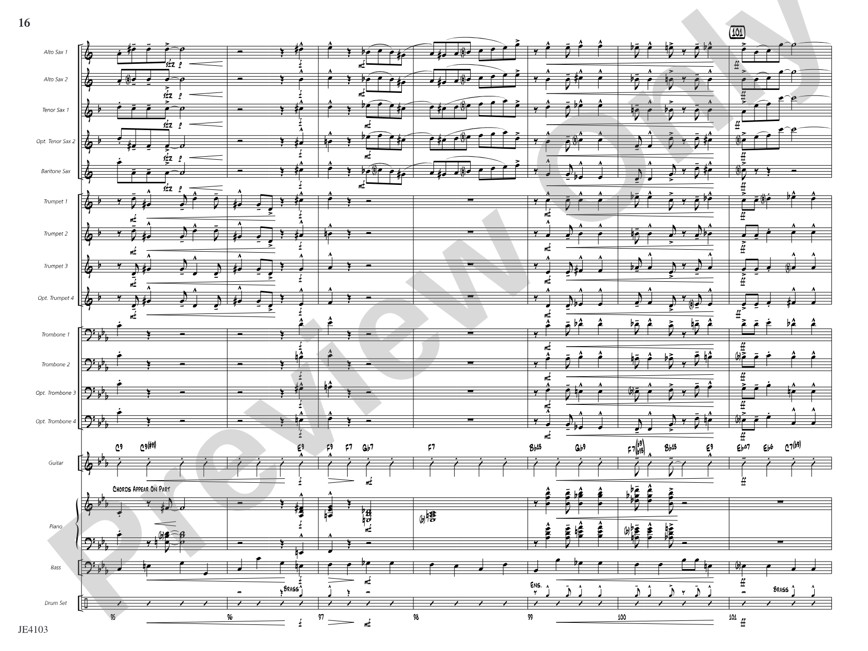 Swing Spoken Here: Jazz Ensemble Conductor Score & Parts