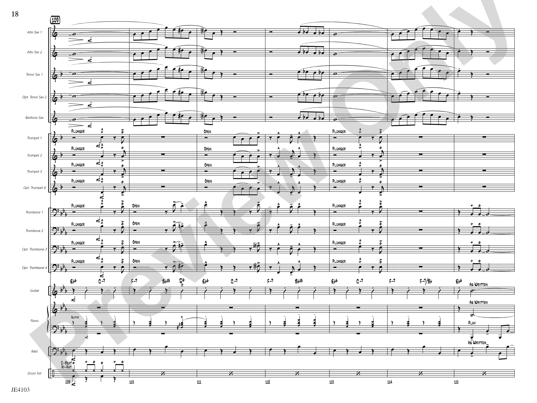 Swing Spoken Here: Jazz Ensemble Conductor Score & Parts