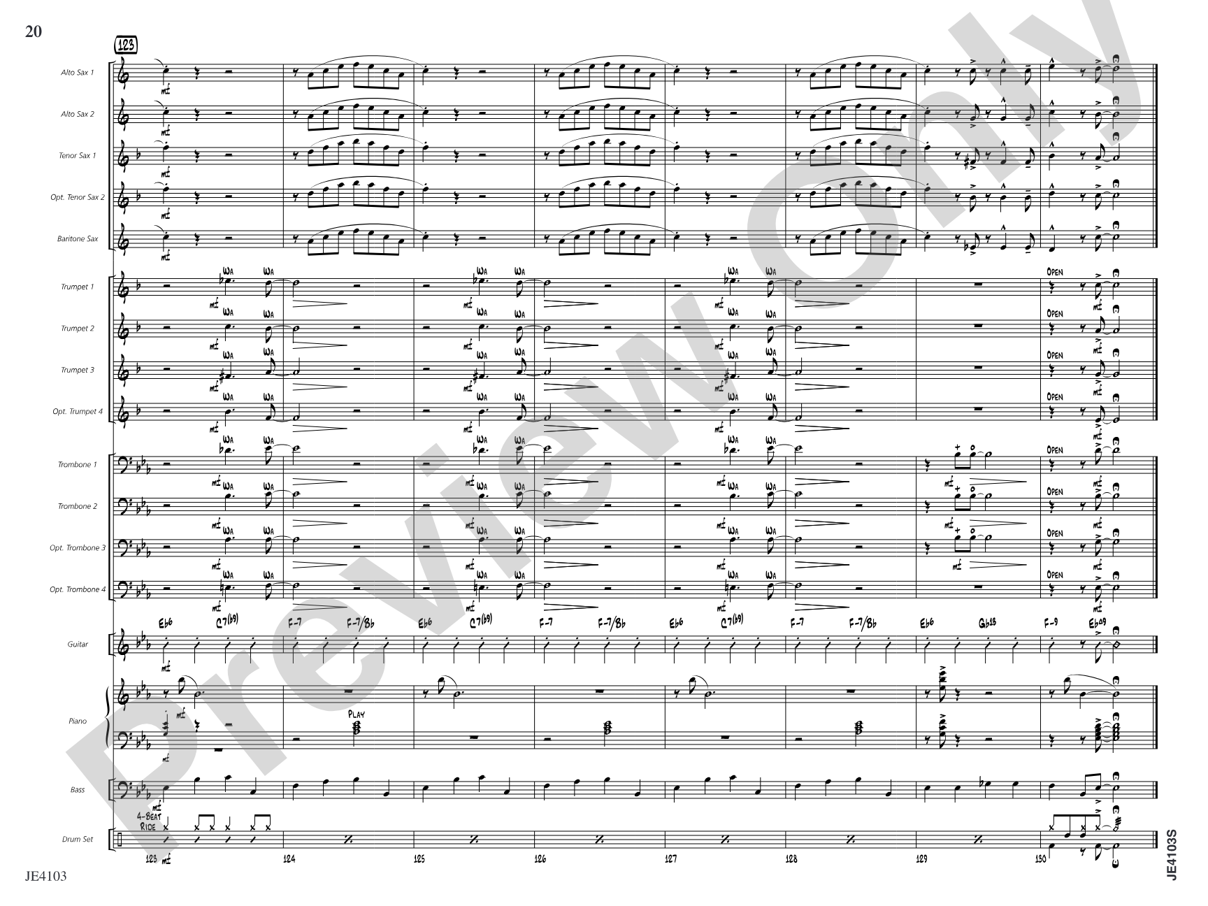 Swing Spoken Here: Jazz Ensemble Conductor Score & Parts