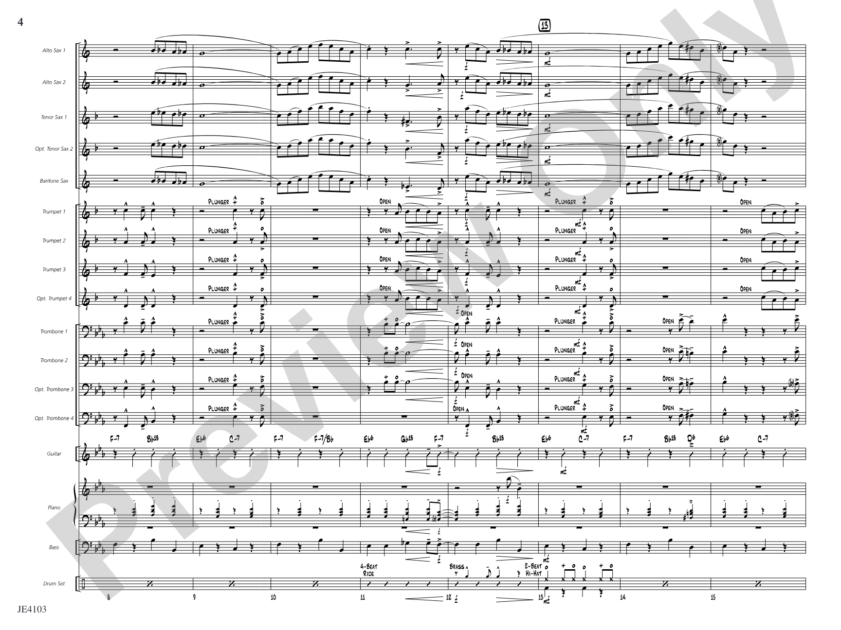 Swing Spoken Here: Jazz Ensemble Conductor Score & Parts