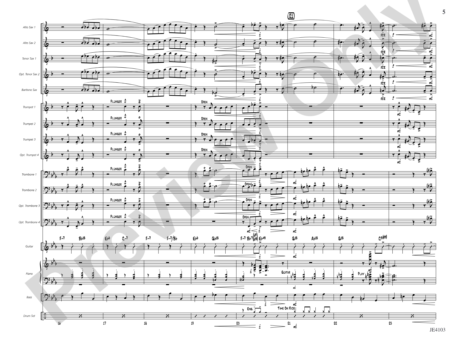 Swing Spoken Here: Jazz Ensemble Conductor Score & Parts