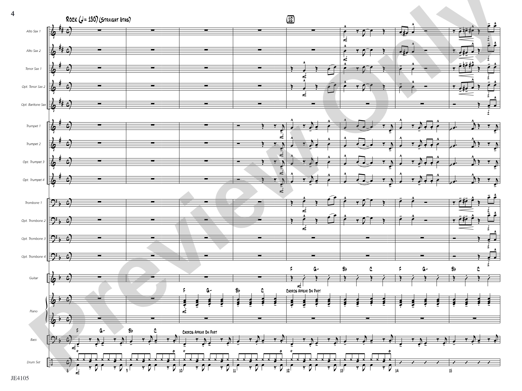Rockin' in the U.S.A.: Jazz Ensemble Conductor Score & Parts
