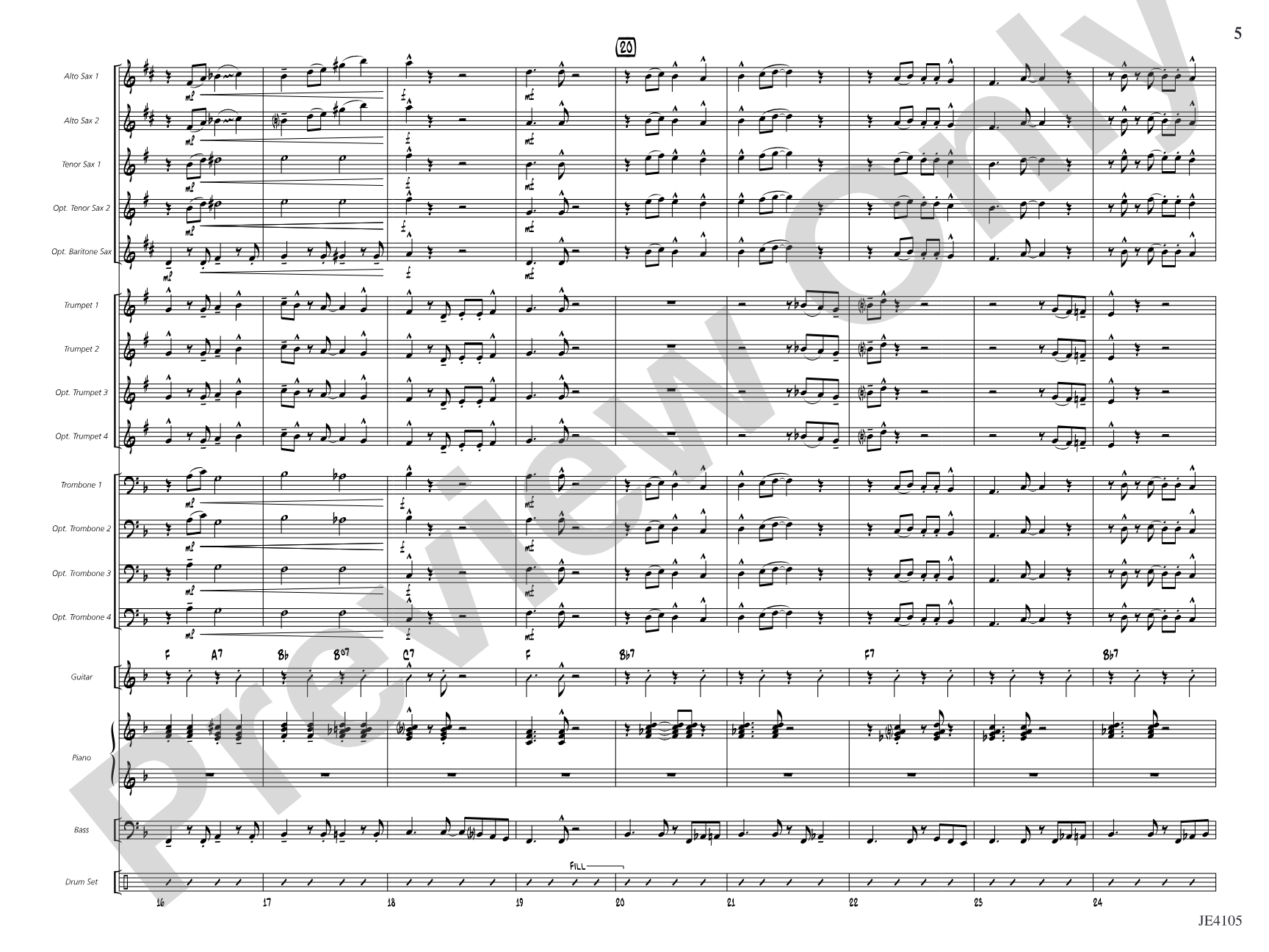 Rockin' in the U.S.A.: Jazz Ensemble Conductor Score & Parts