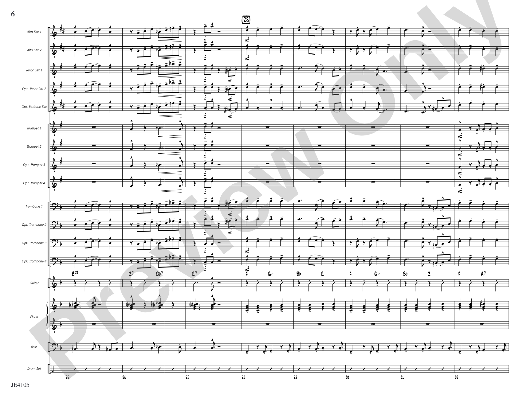 Rockin' in the U.S.A.: Jazz Ensemble Conductor Score & Parts