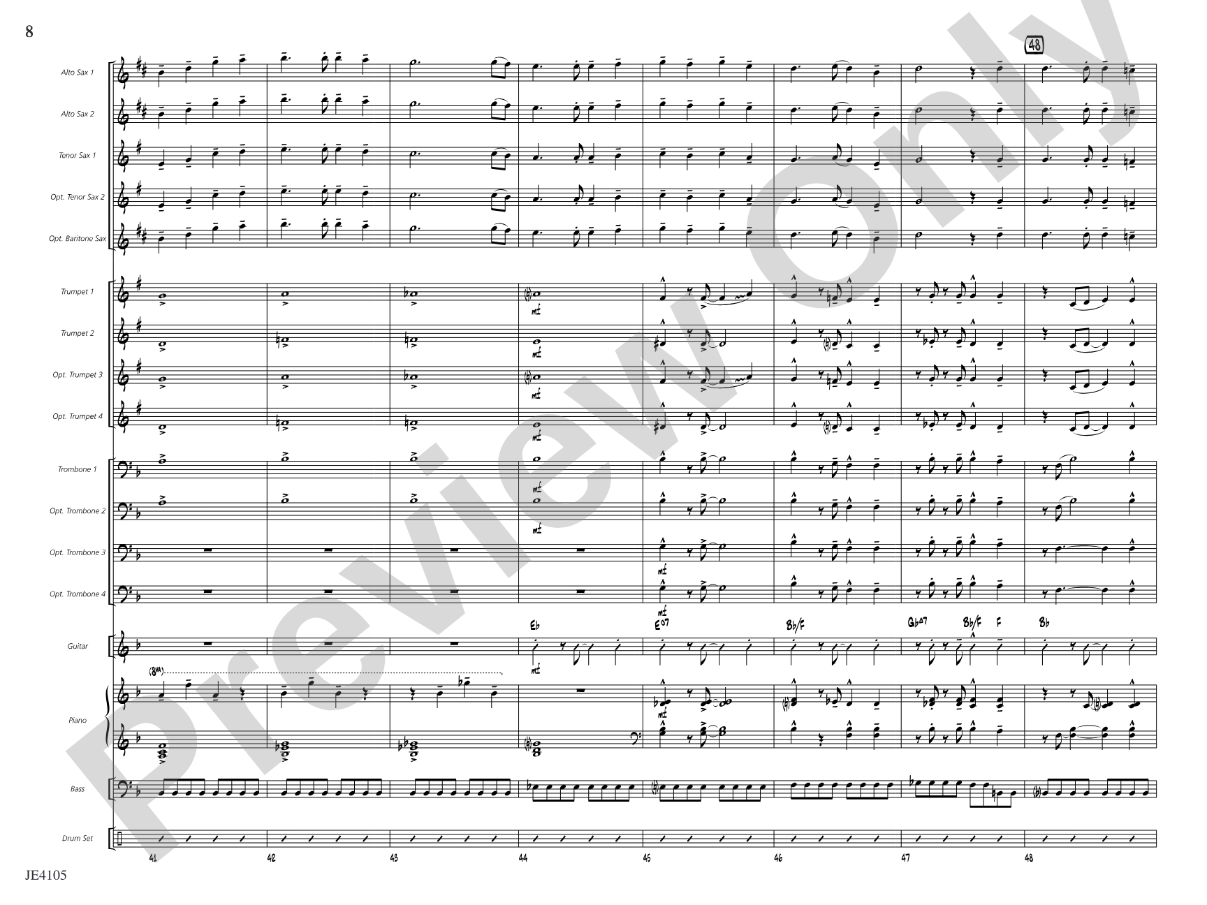 Rockin' in the U.S.A.: Jazz Ensemble Conductor Score & Parts