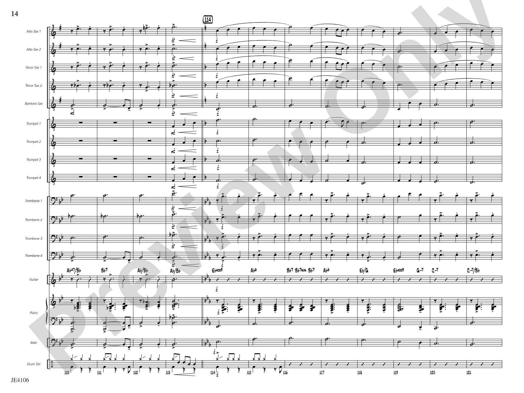 Morning Has Broken: Jazz Ensemble Conductor Score & Parts