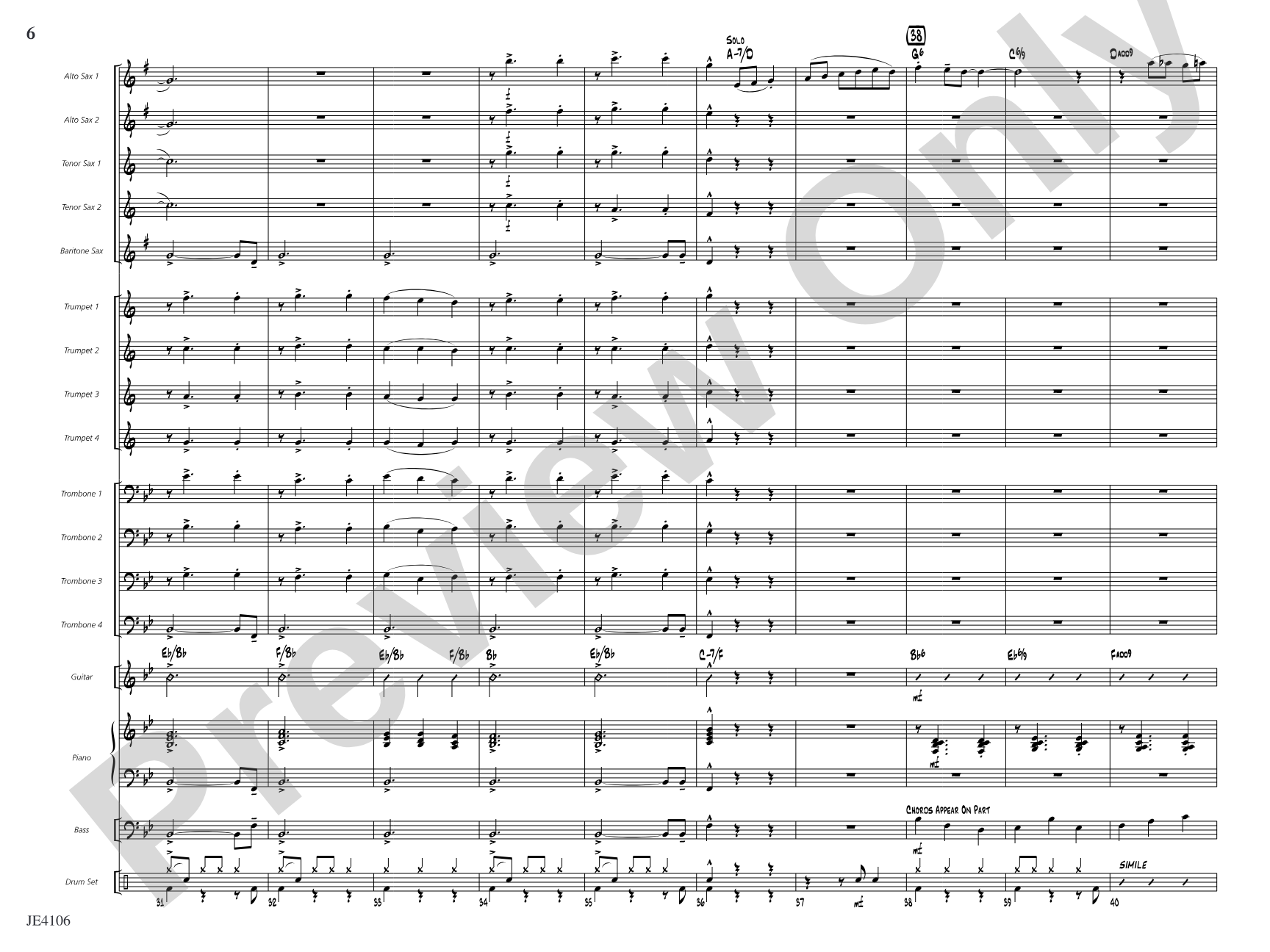 Morning Has Broken: Jazz Ensemble Conductor Score & Parts