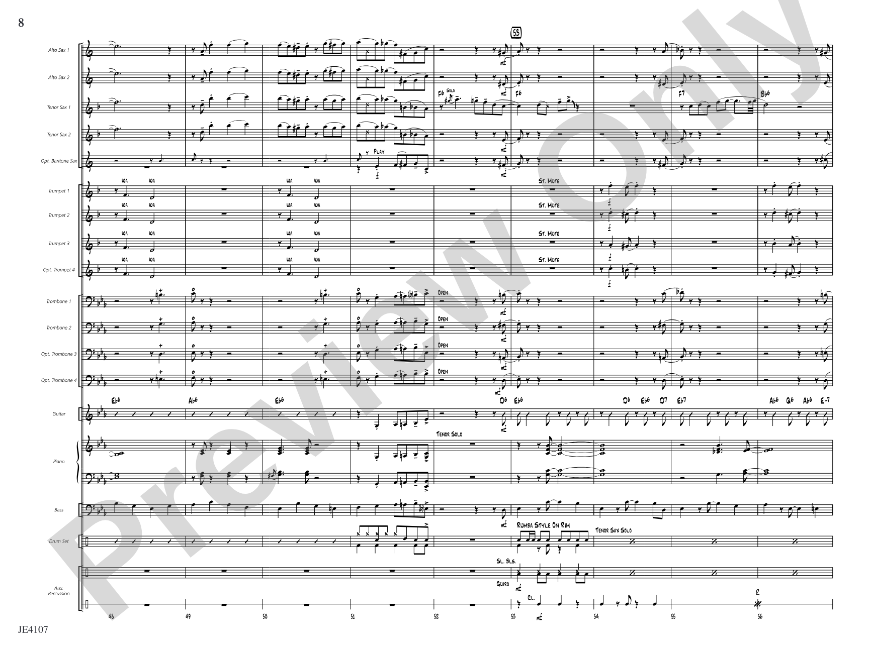Jingle Bell Boogie: Jazz Ensemble Conductor Score & Parts