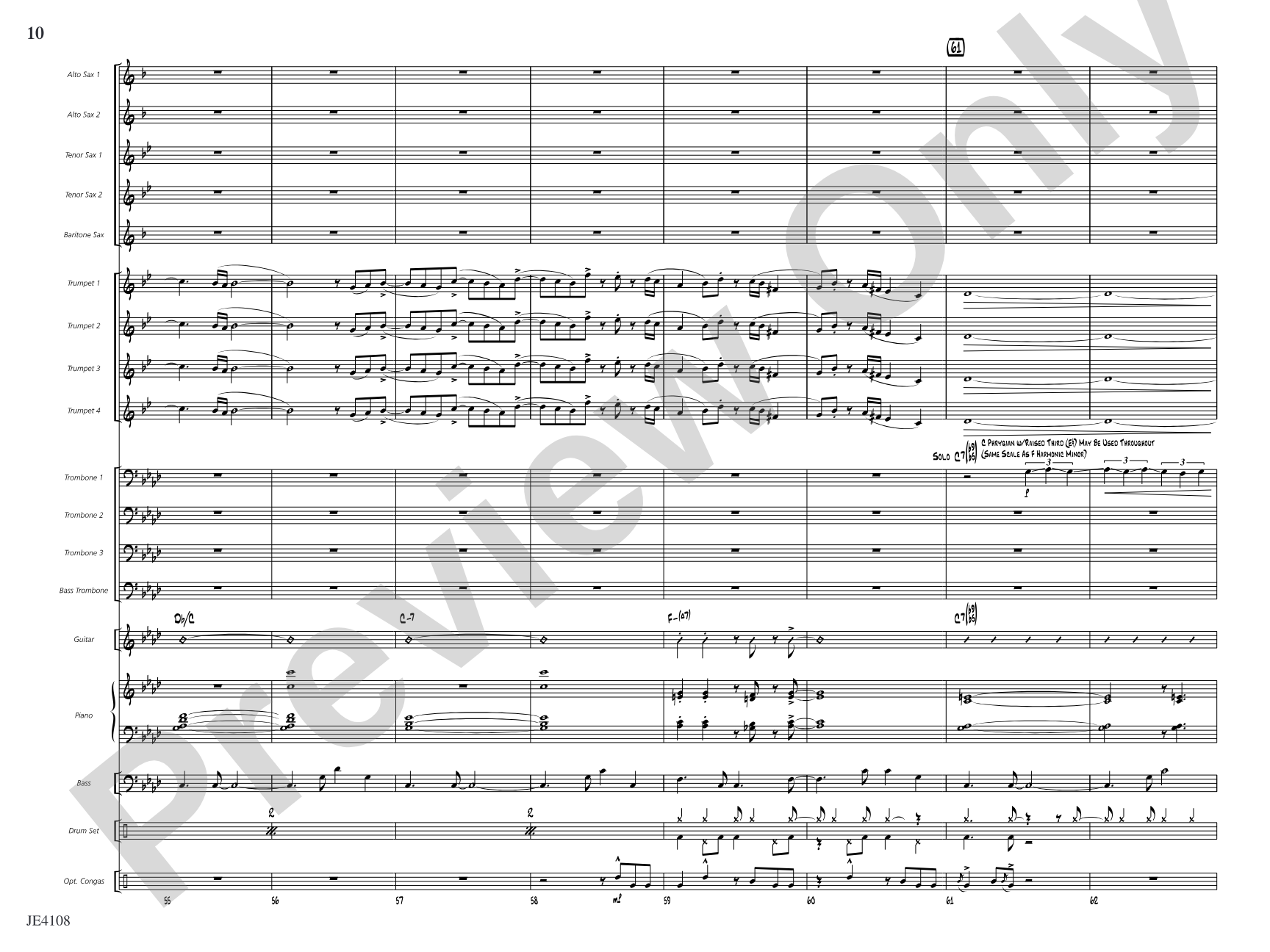 Madrid: Jazz Ensemble Conductor Score & Parts