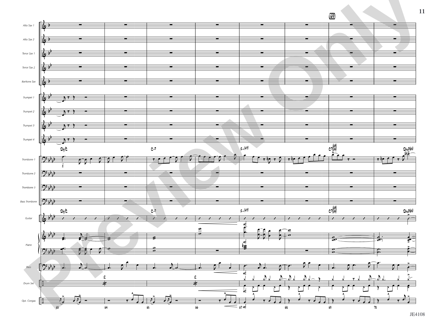 Madrid: Jazz Ensemble Conductor Score & Parts