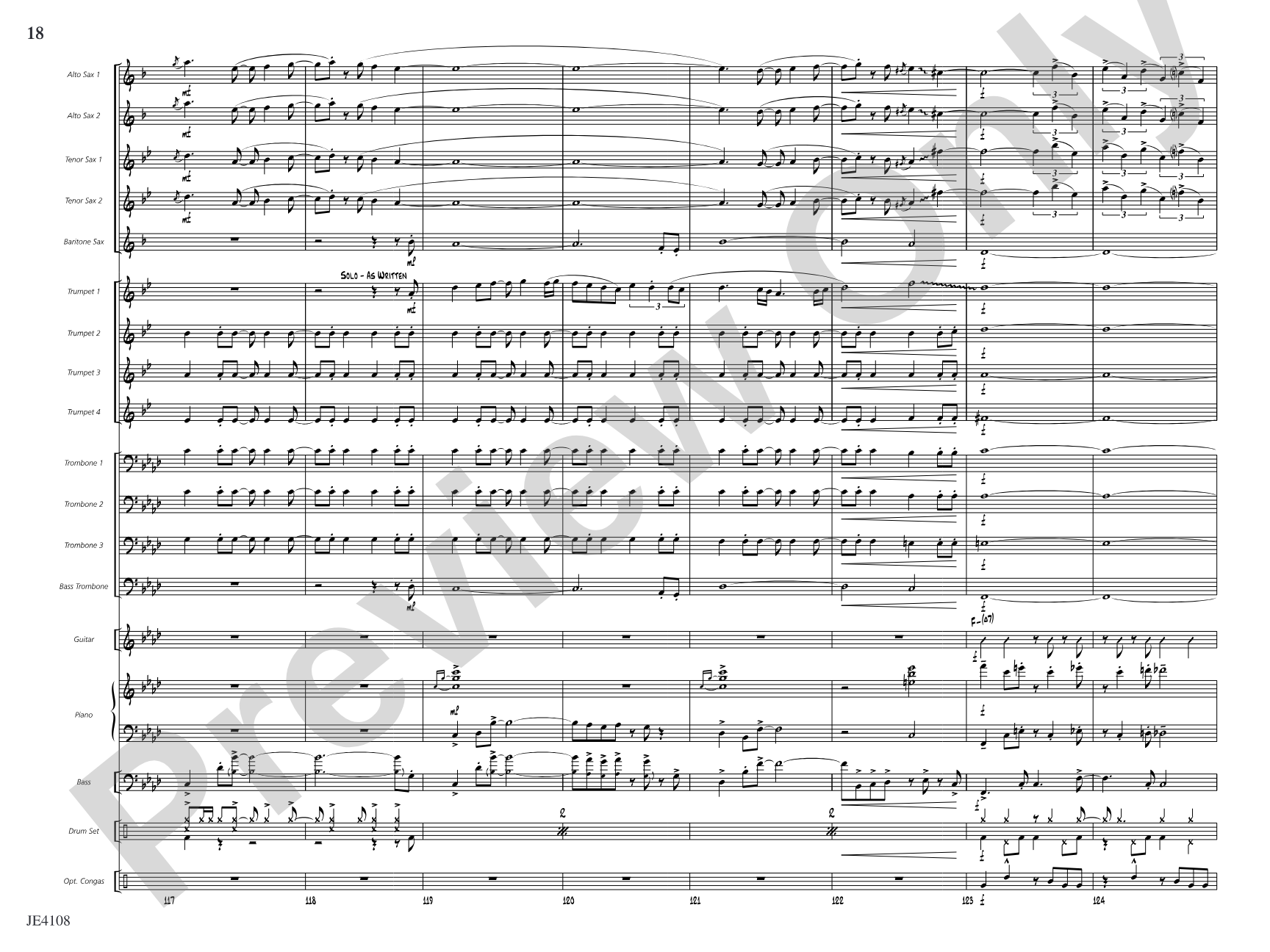 Madrid: Jazz Ensemble Conductor Score & Parts