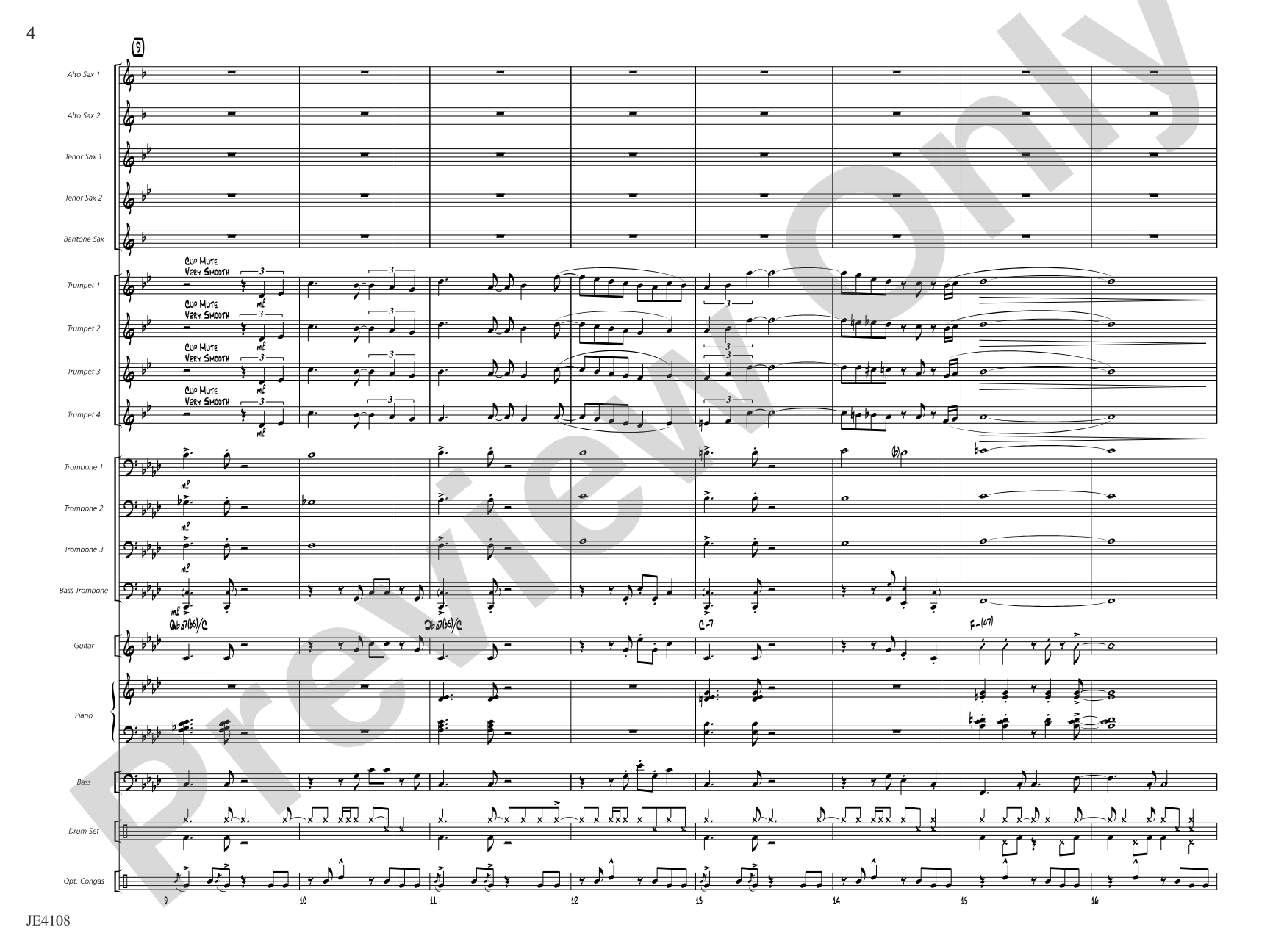 Madrid: Jazz Ensemble Conductor Score & Parts