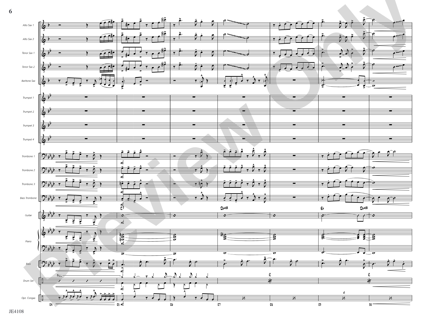 Madrid: Jazz Ensemble Conductor Score & Parts