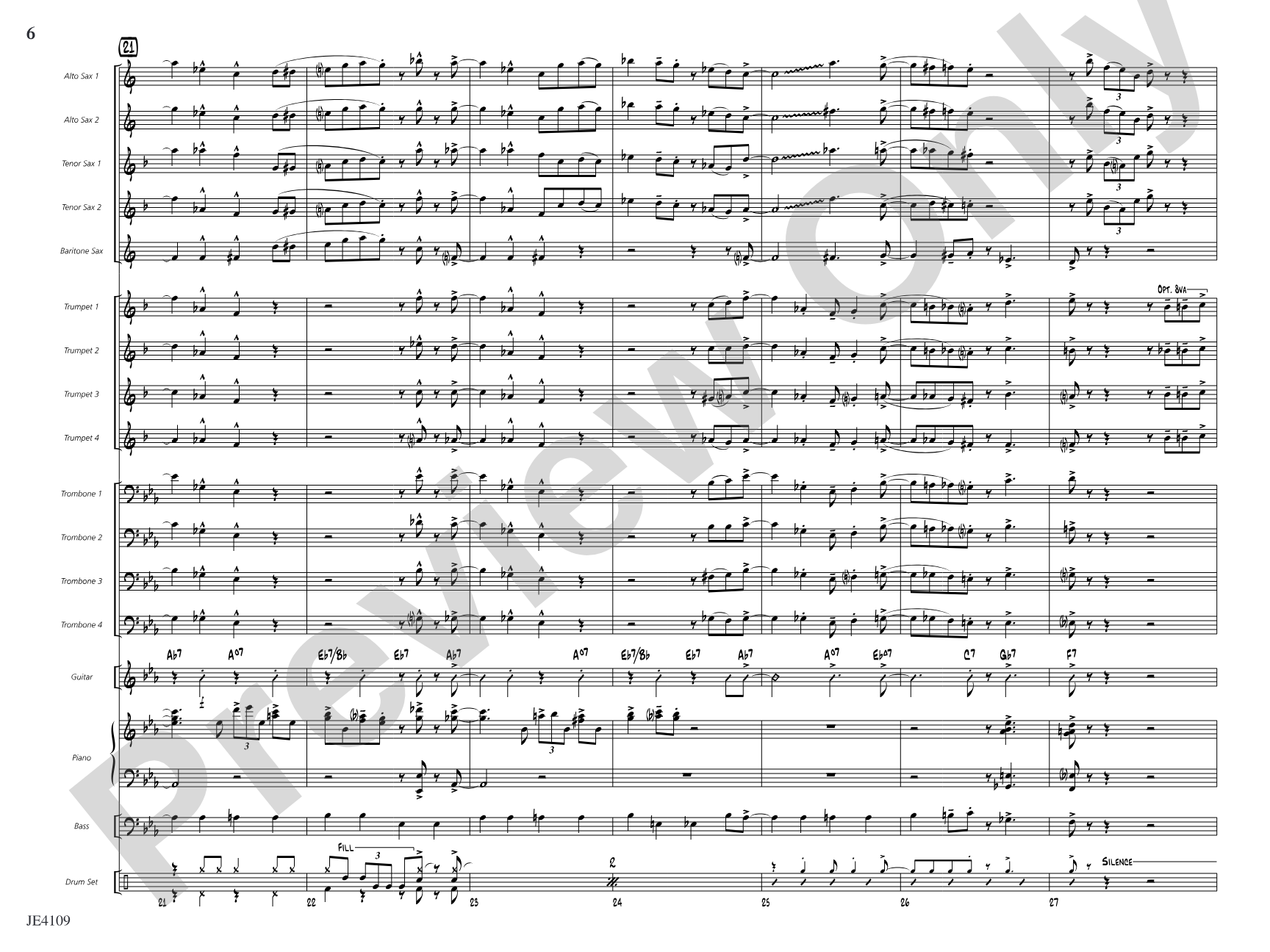 The Bone Yard: Jazz Ensemble Conductor Score & Parts