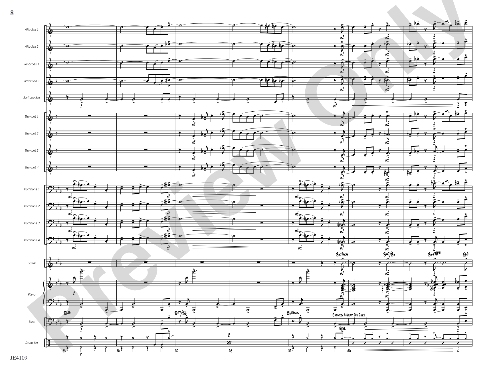 The Bone Yard: Jazz Ensemble Conductor Score & Parts
