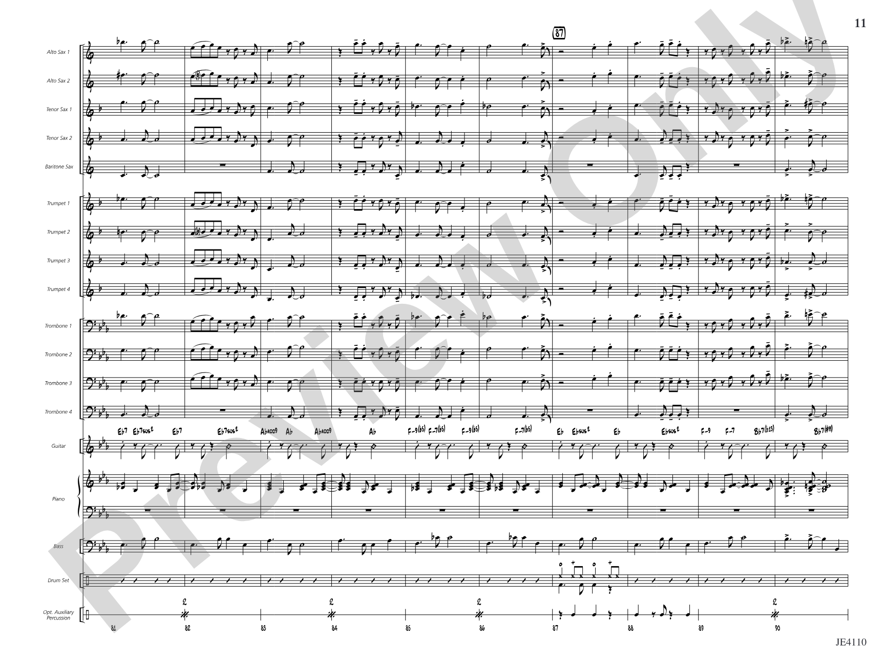 How Sweet the Sound! (Amazing Grace): Jazz Ensemble Conductor Score & Parts