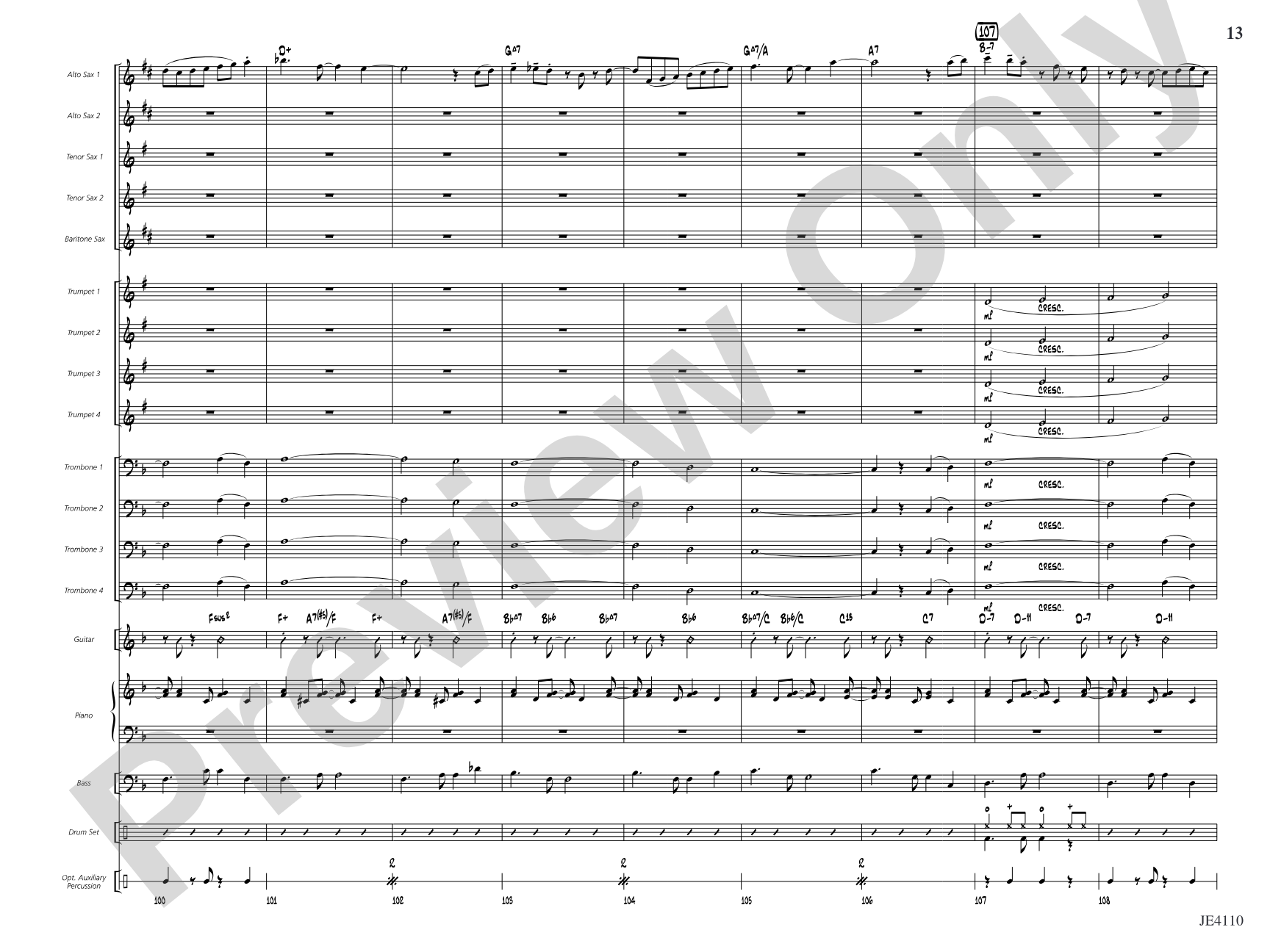 How Sweet the Sound! (Amazing Grace): Jazz Ensemble Conductor Score & Parts