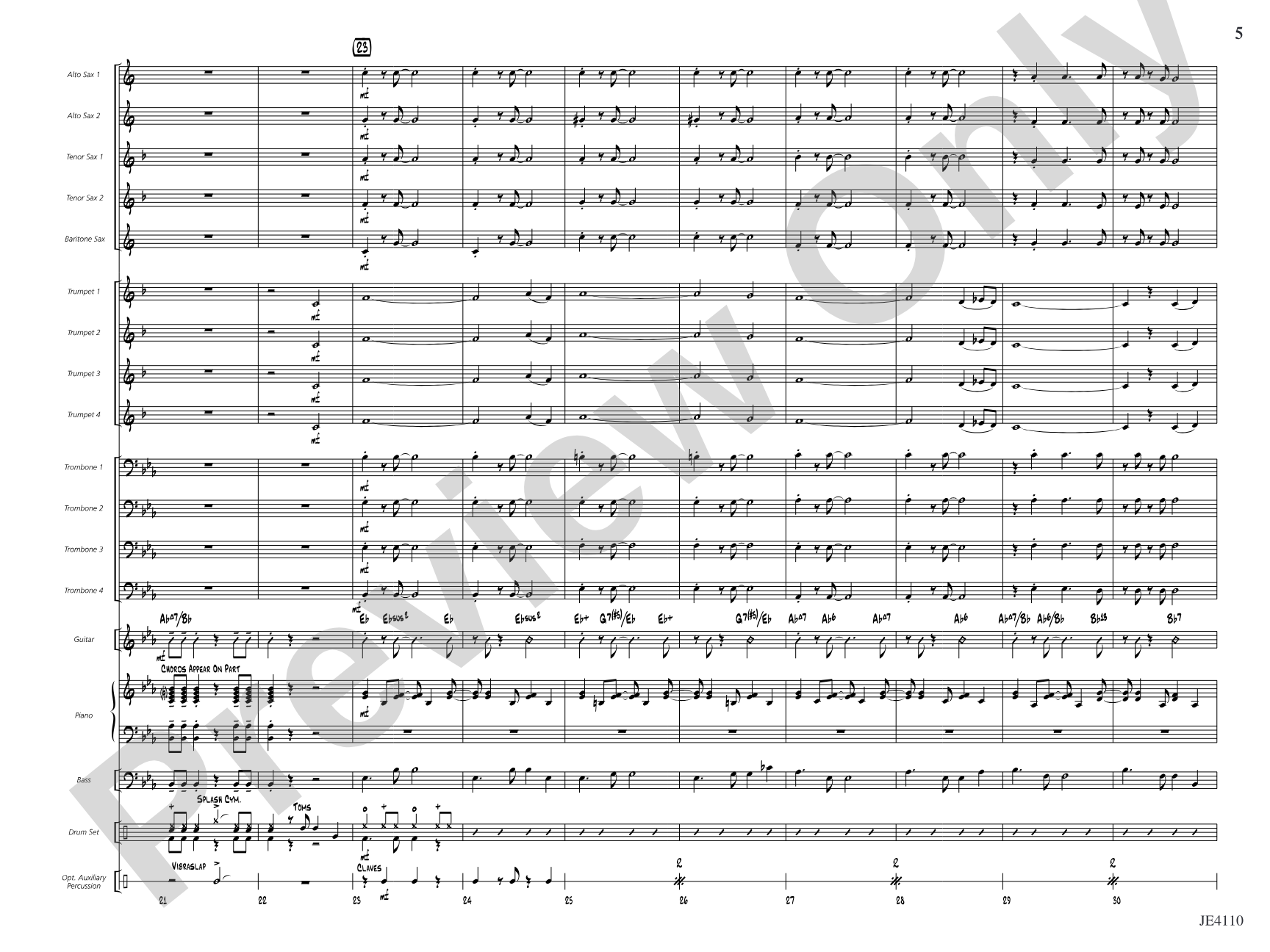 How Sweet the Sound! (Amazing Grace): Jazz Ensemble Conductor Score & Parts